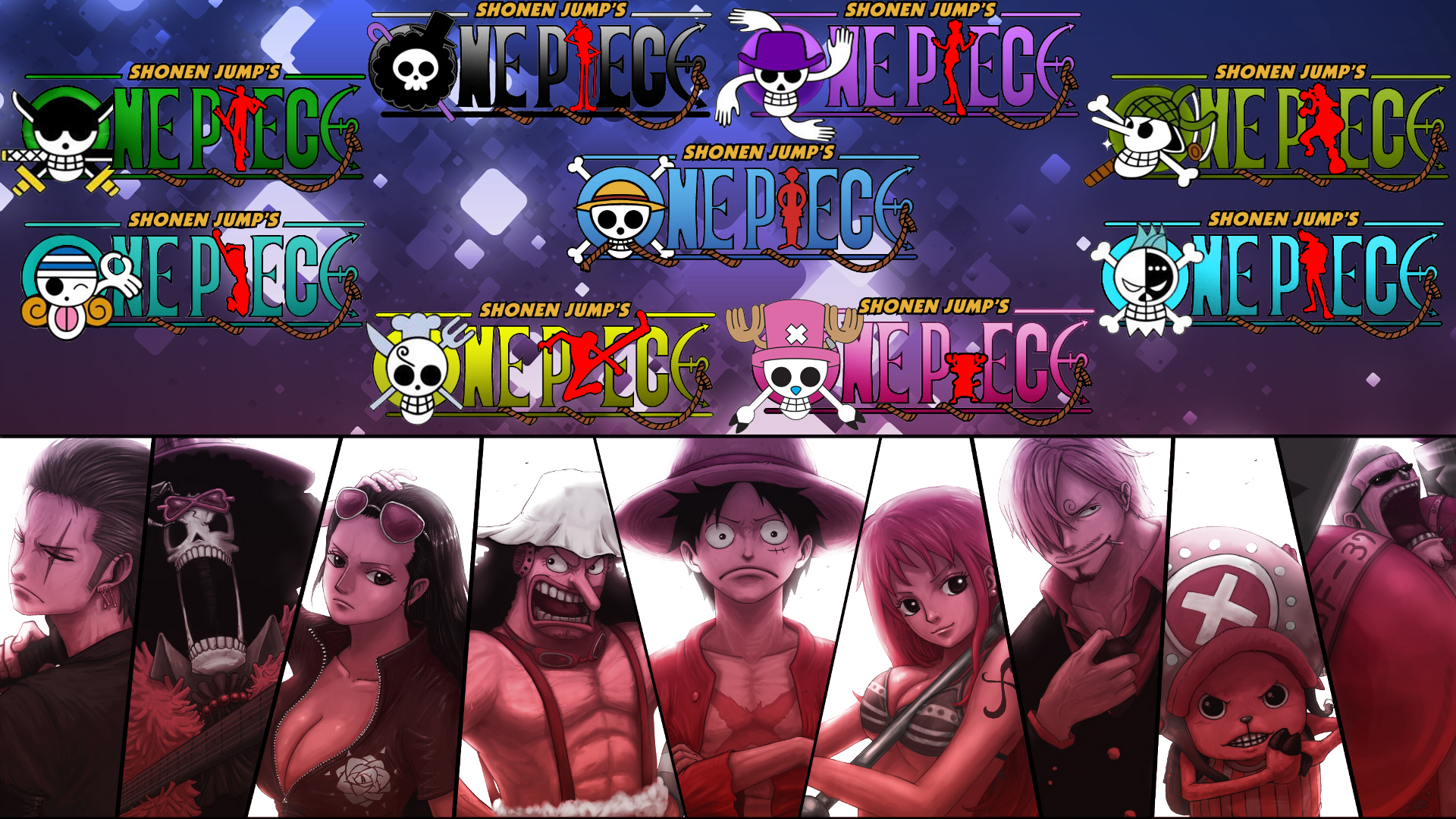 Brook One Piece Franky One Piece Monkey D Luffy Nami One Piece Nico Robin Roronoa Zoro Sanji One Pie Wallpaper:1920x1080