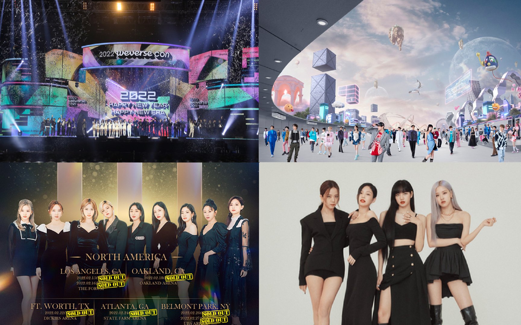 BLACKPINK's World Tour and full album, HYBE's new groups, NFT businesses, and more, The upcoming 2022 plans for the Big 4, JYP, SM, and YG