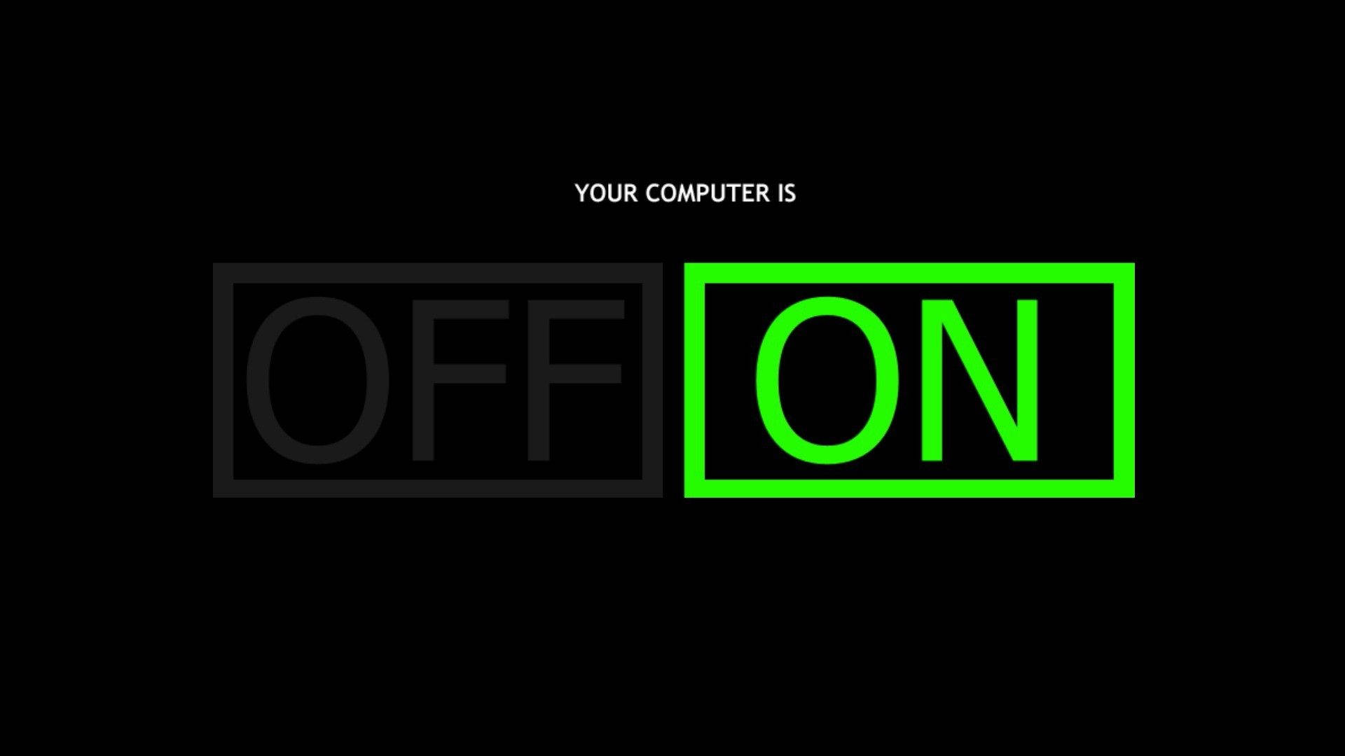 Download Computer On & Off Coding Wallpaper