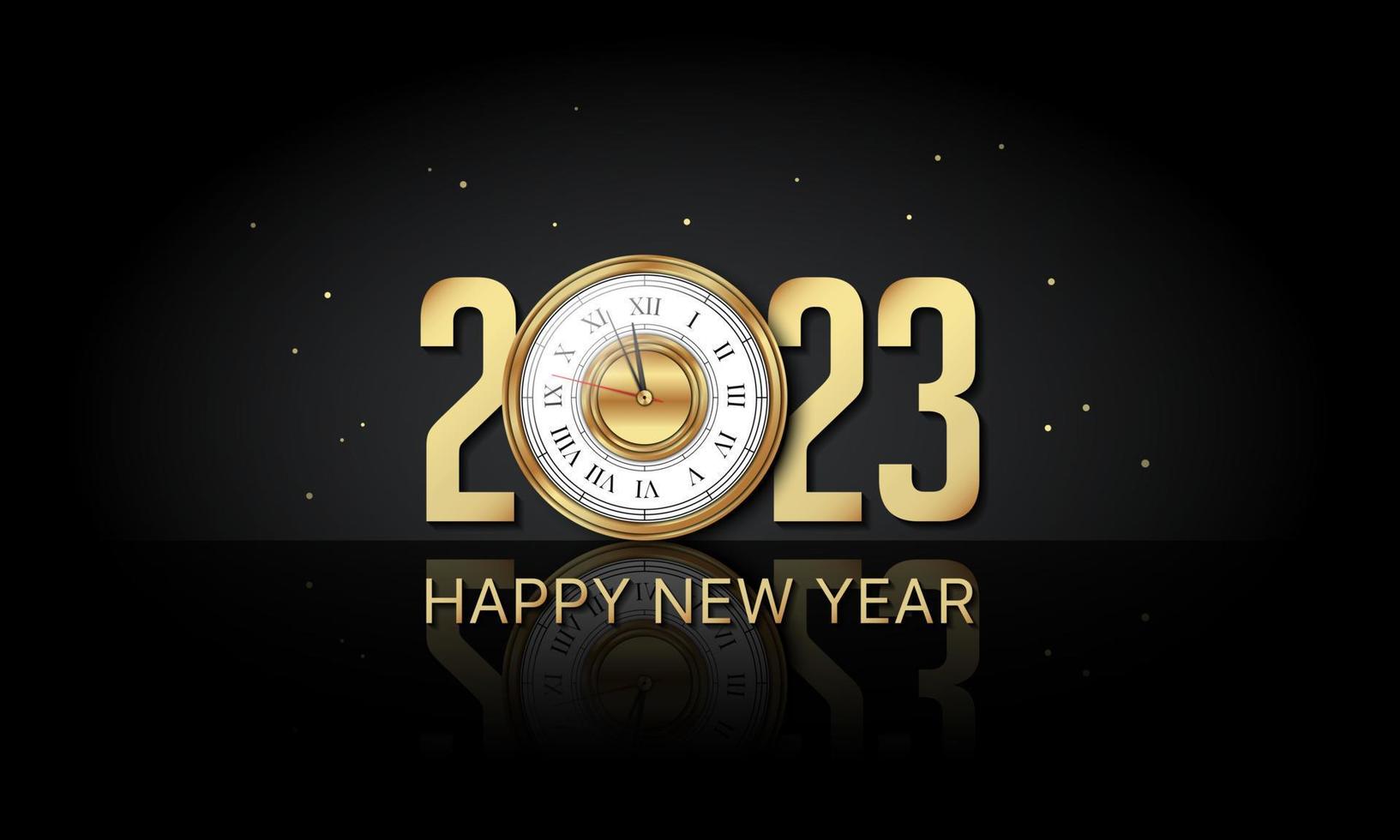 2023 Happy New Year Background Design. Vector Illustration