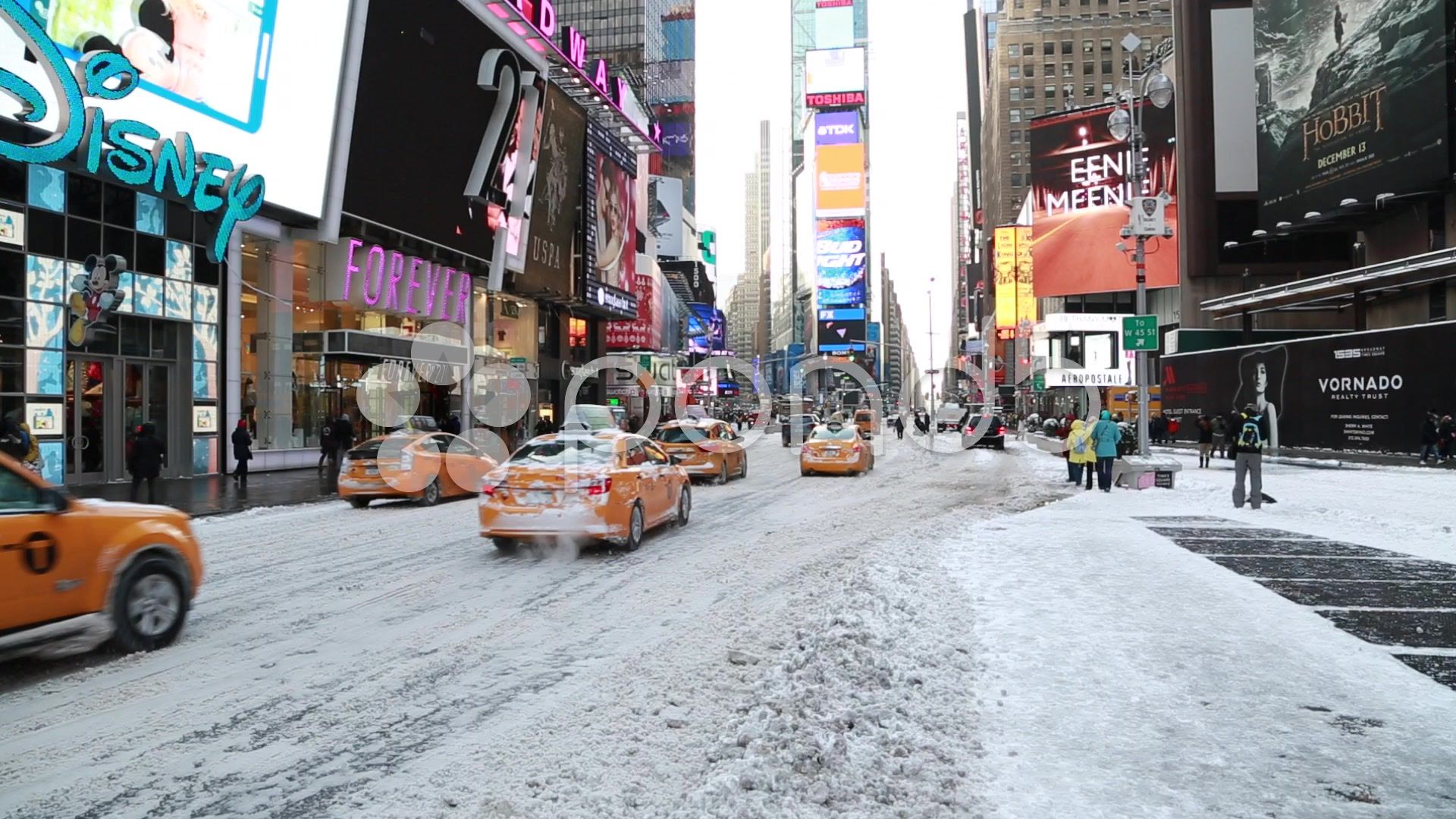 Times Square Winter Wallpaper Free Times Square Winter Background