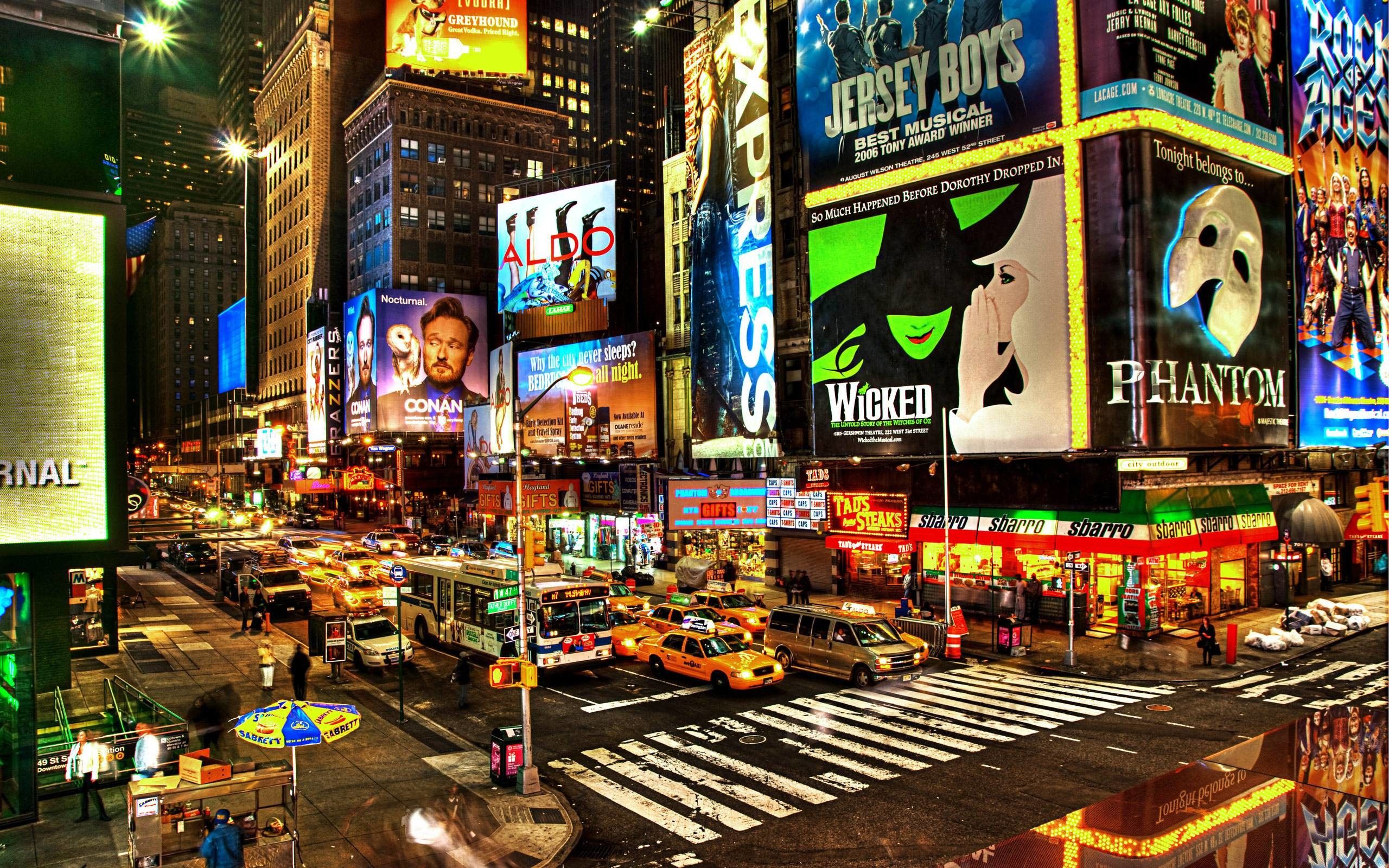 Times Square at Night Wallpaper Free Times Square at Night Background