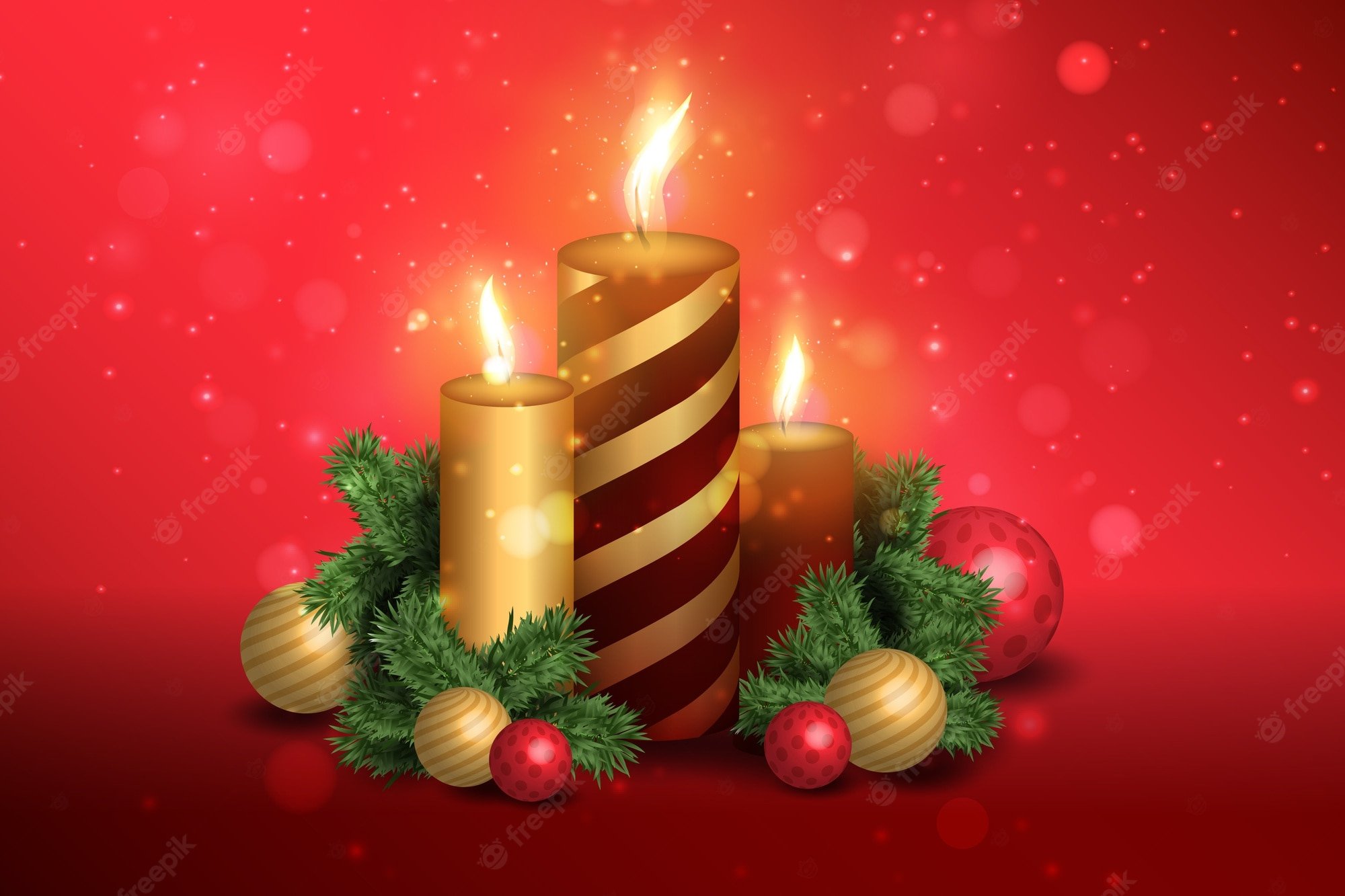 Christmas Winter Candles Wallpapers - Wallpaper Cave