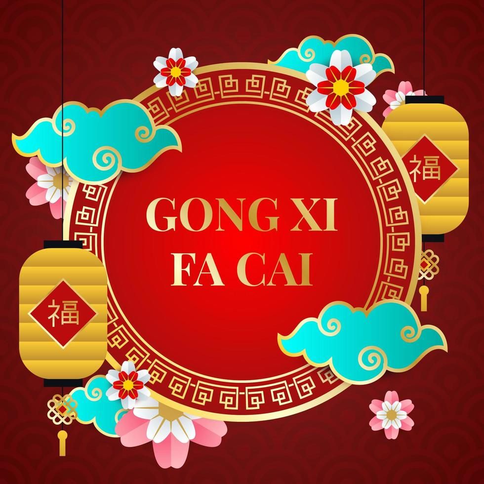 Gong Xi Fa Cai Background. Chinese new year background, Chinese new year greeting, Gong