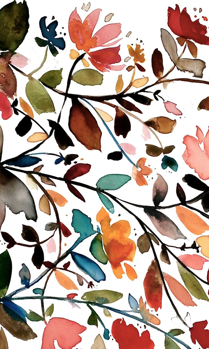 Wild #Flowers. #Casetify #iPhone #Art #Design #Drawing #Inspiration #Floral. Watercolor wallpaper, Flower drawing, Watercolor art