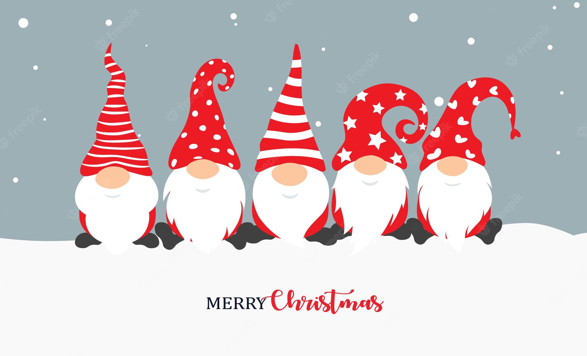 Christmas gnome background Image. Free Vectors, & PSD
