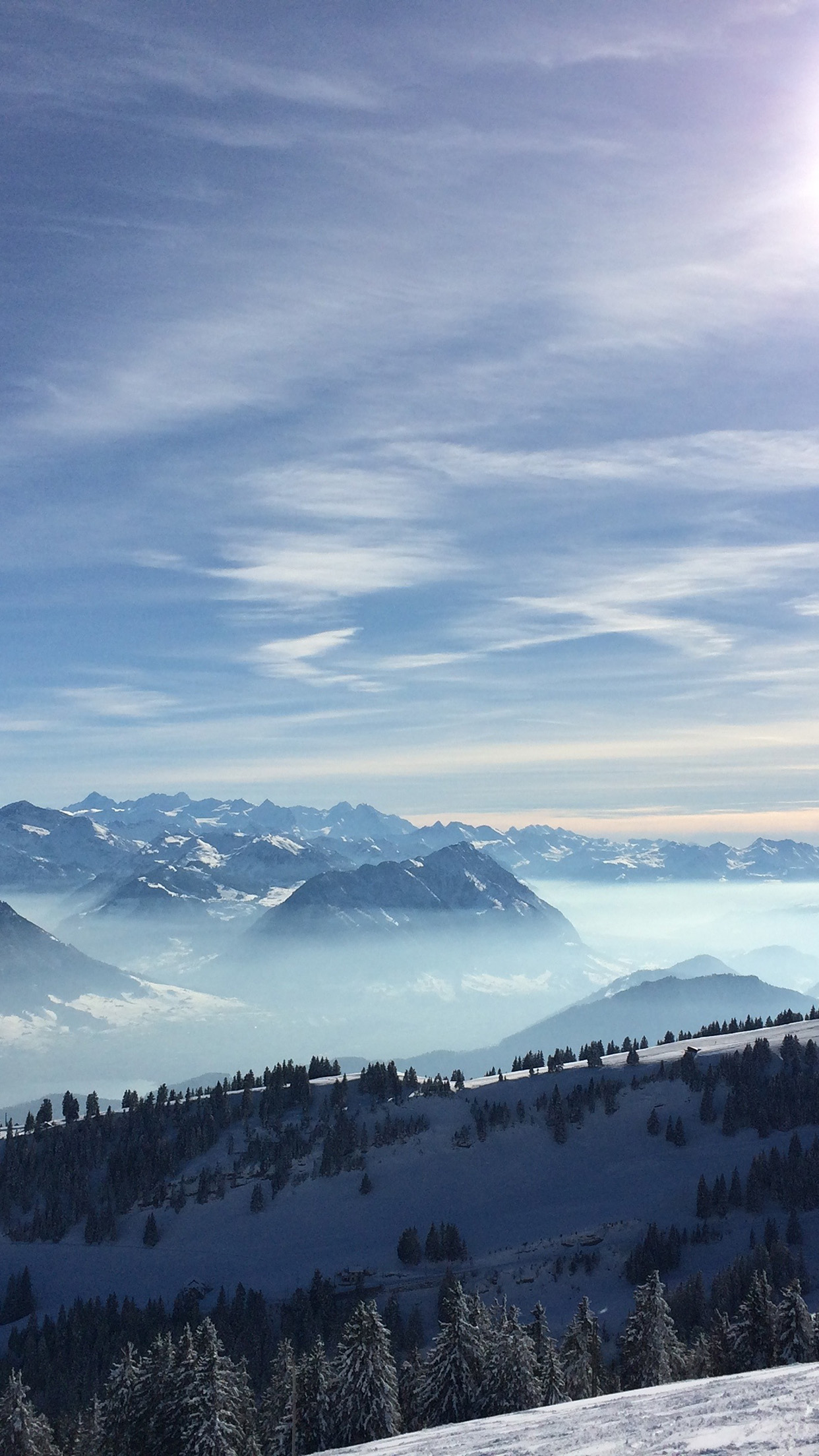 iPhone X wallpaper. snow sky winter cold sun nature