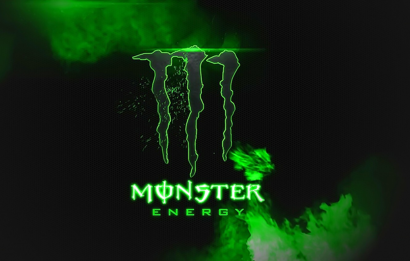 Wallpaper logo, Monster Energy, brand, energetic image for desktop, section минимализм
