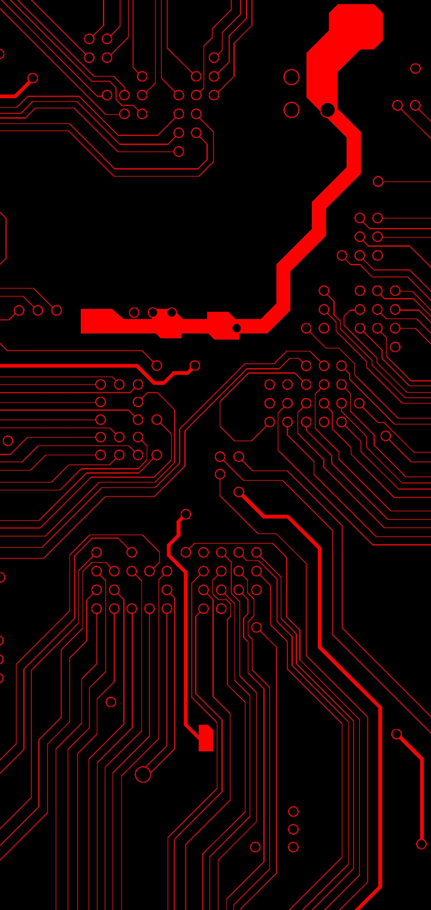 Red Circuit Wallpaper Free Red Circuit Background