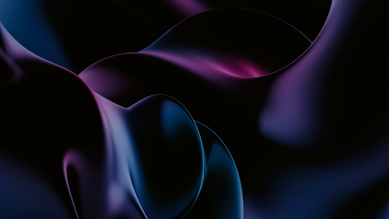 Black Blue Dark Metallic Shine Abstract Wallpaper For Your XFCE Desktop
