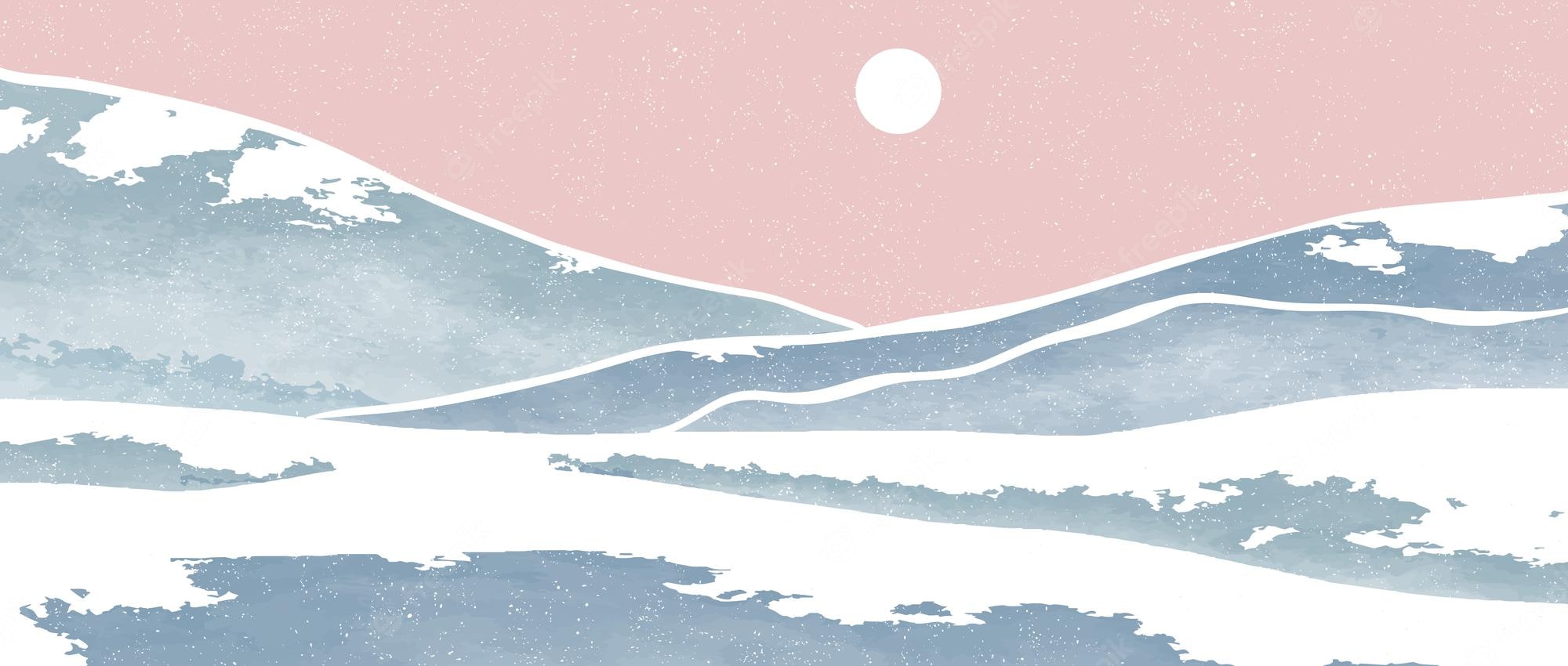 Aesthetic winter wallpaper Vectors & Illustrations for Free Download