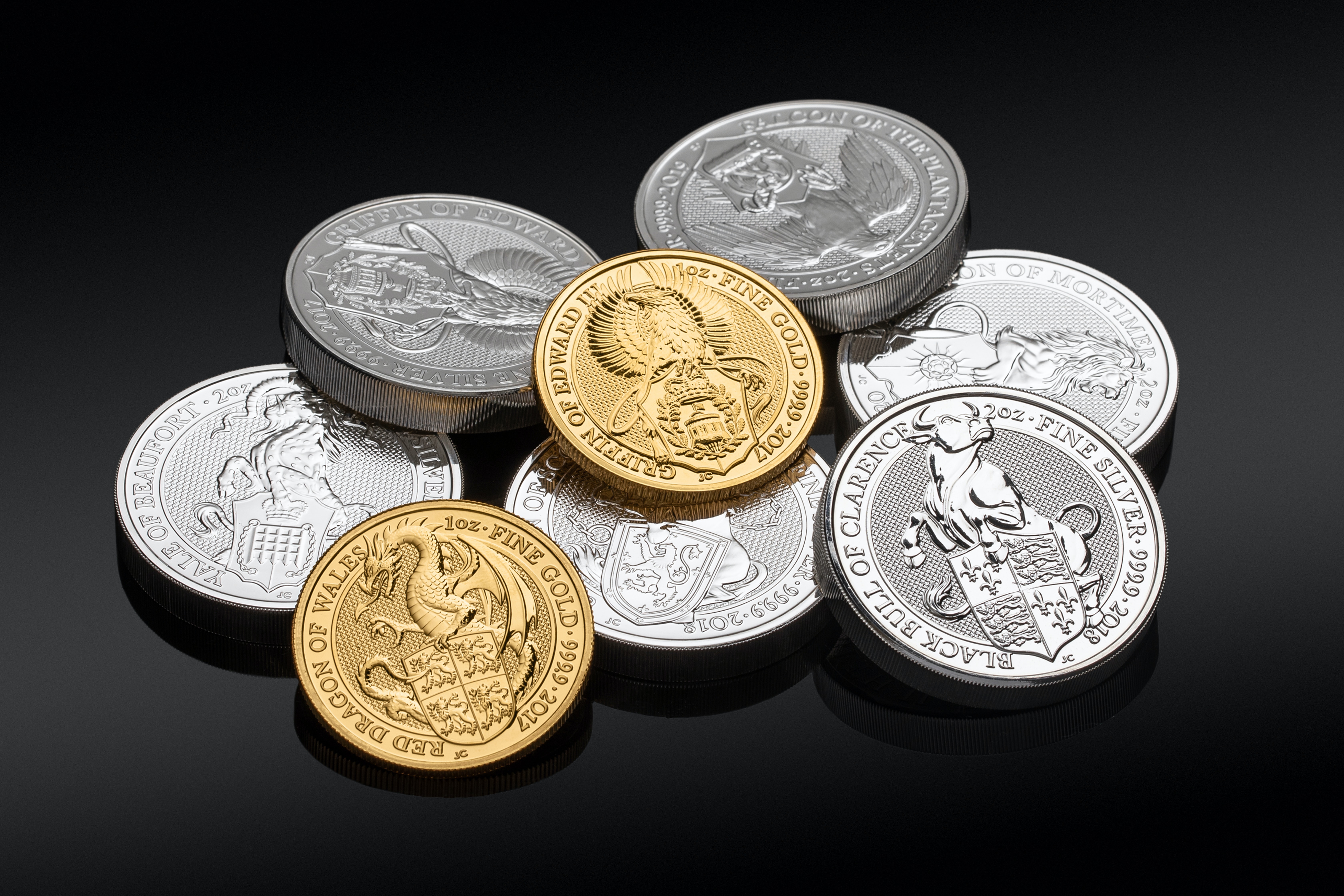 Silver and Gold Coins · Free