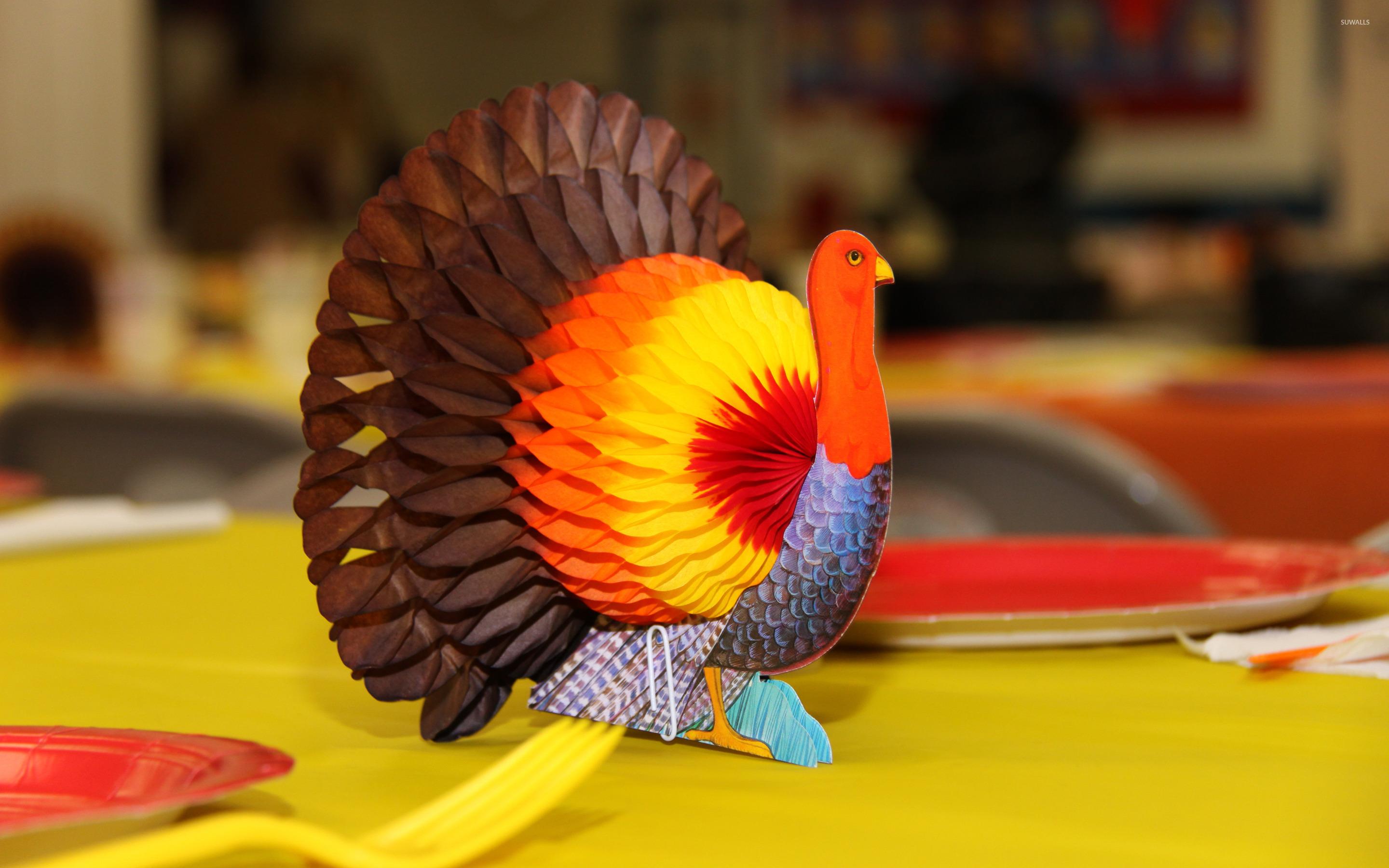 Thanksgiving paper turkey wallpaper wallpaper