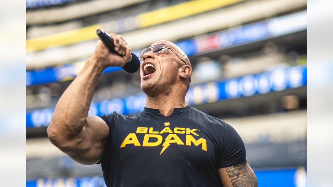 CELEBRITY PHOTOS: Dwayne Johnson, Ozzy Osbourne, Torry Holt & more visit SoFi Stadium to kickoff off the 2022 season. Who's in the Rams House