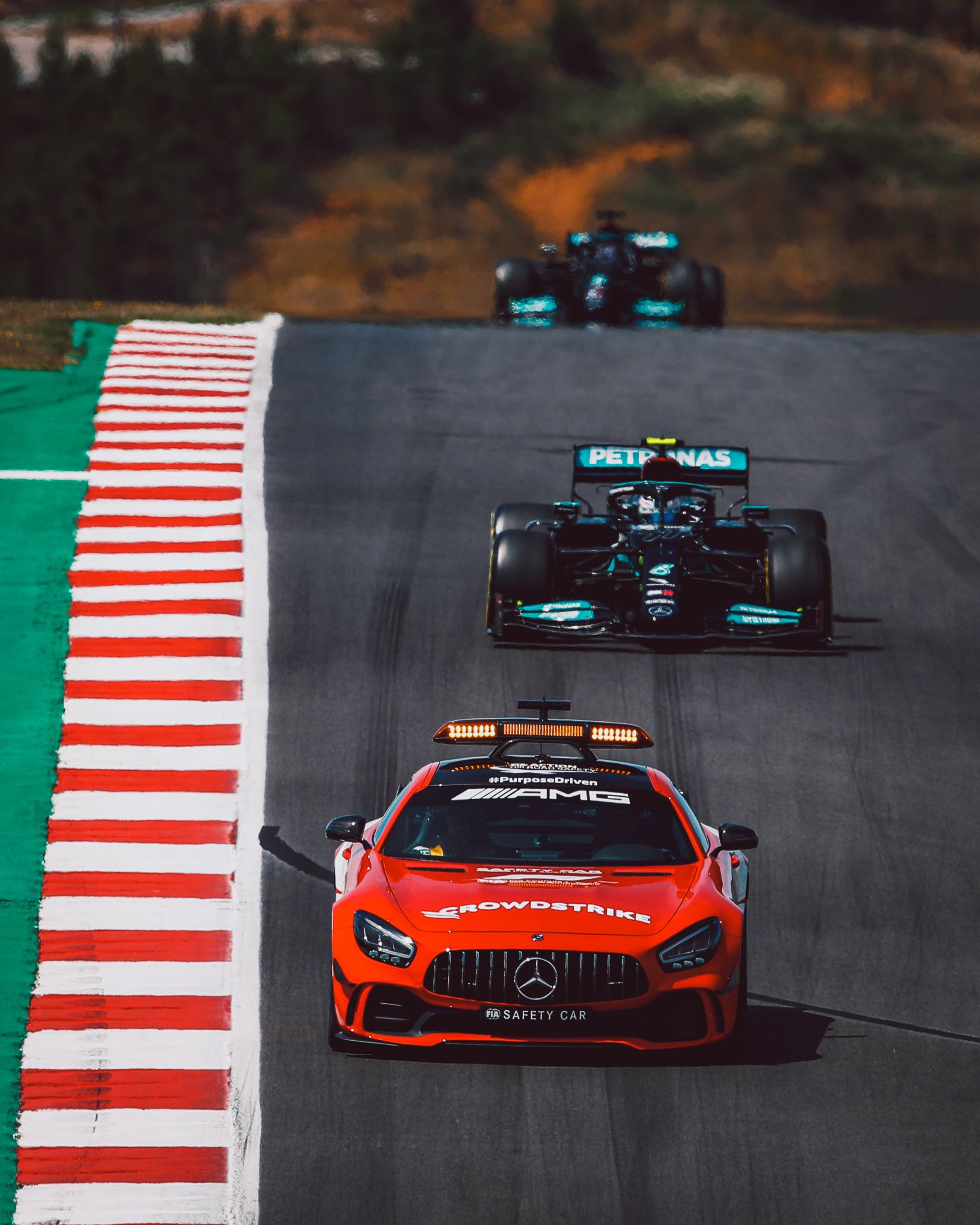 Mercedes AMG Moment, When Three Mercedes AMG Powered Cars Are Leading The Pack