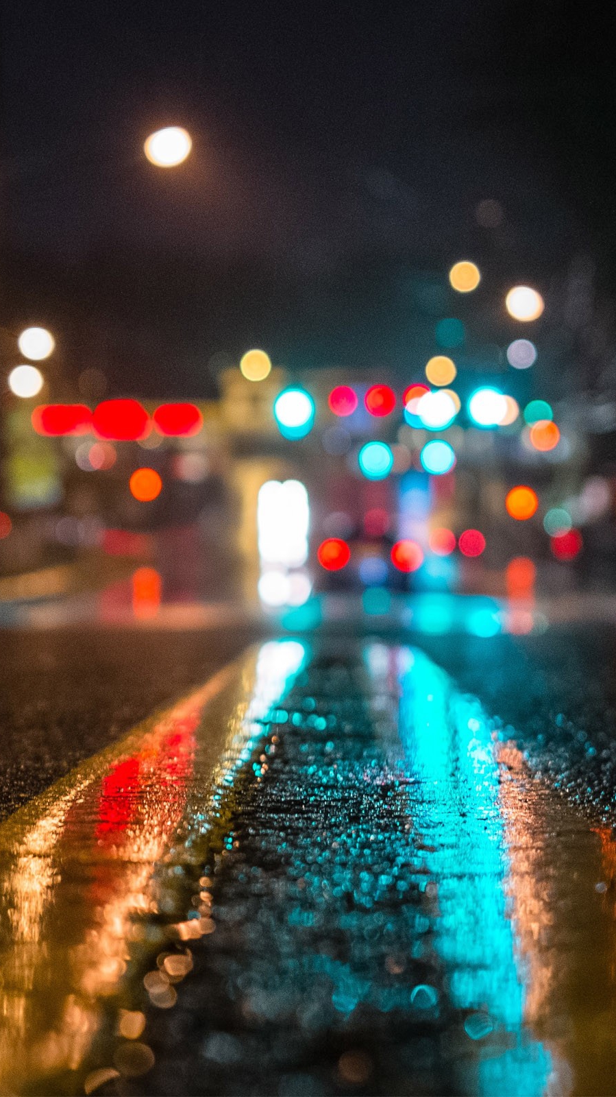 New York Street Bokeh IPhone Wallpaper Wallpaper, IPhone Wallpaper