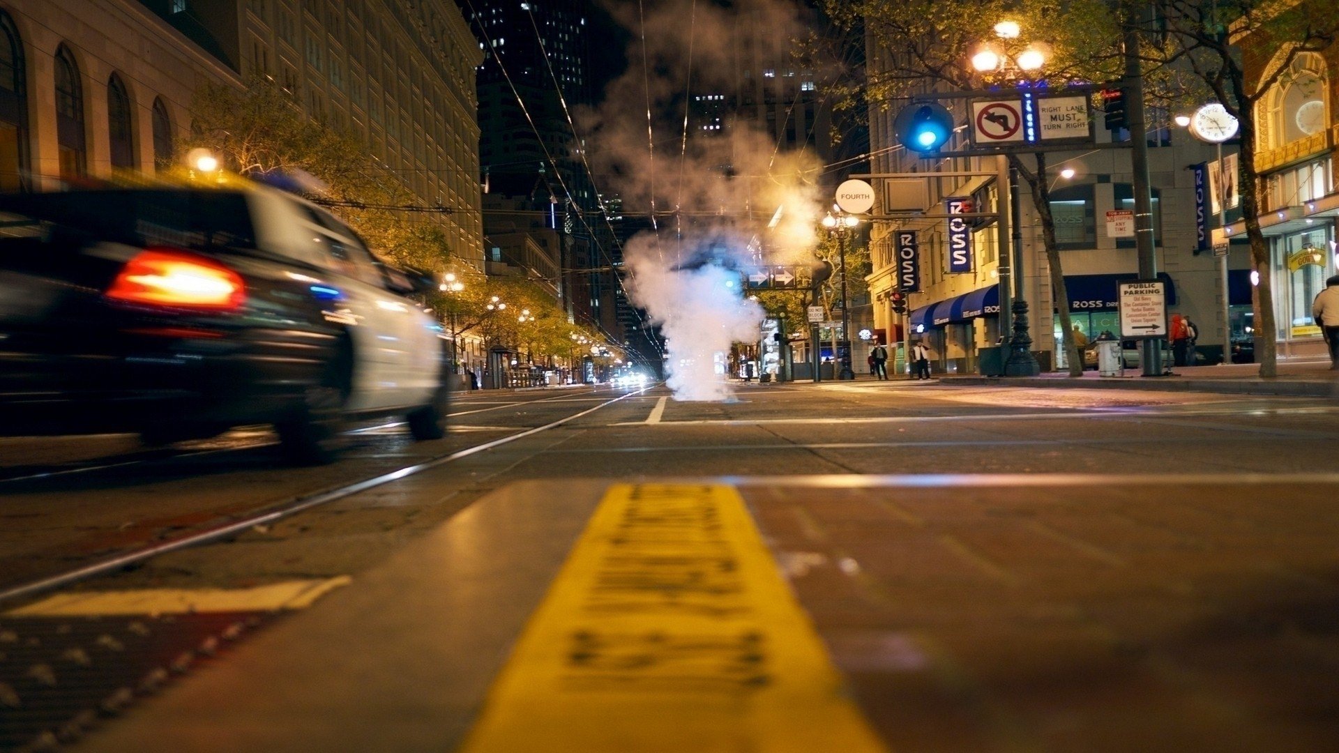 New York City Street Night HD wallpaper