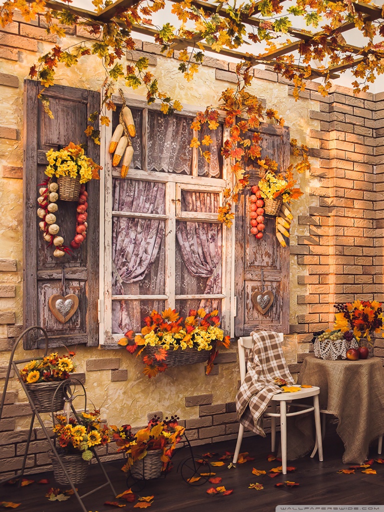 Thanksgiving Home Outside Decorations Ultra HD Desktop Background Wallpaper for: Widescreen & UltraWide Desktop & Laptop, Tablet