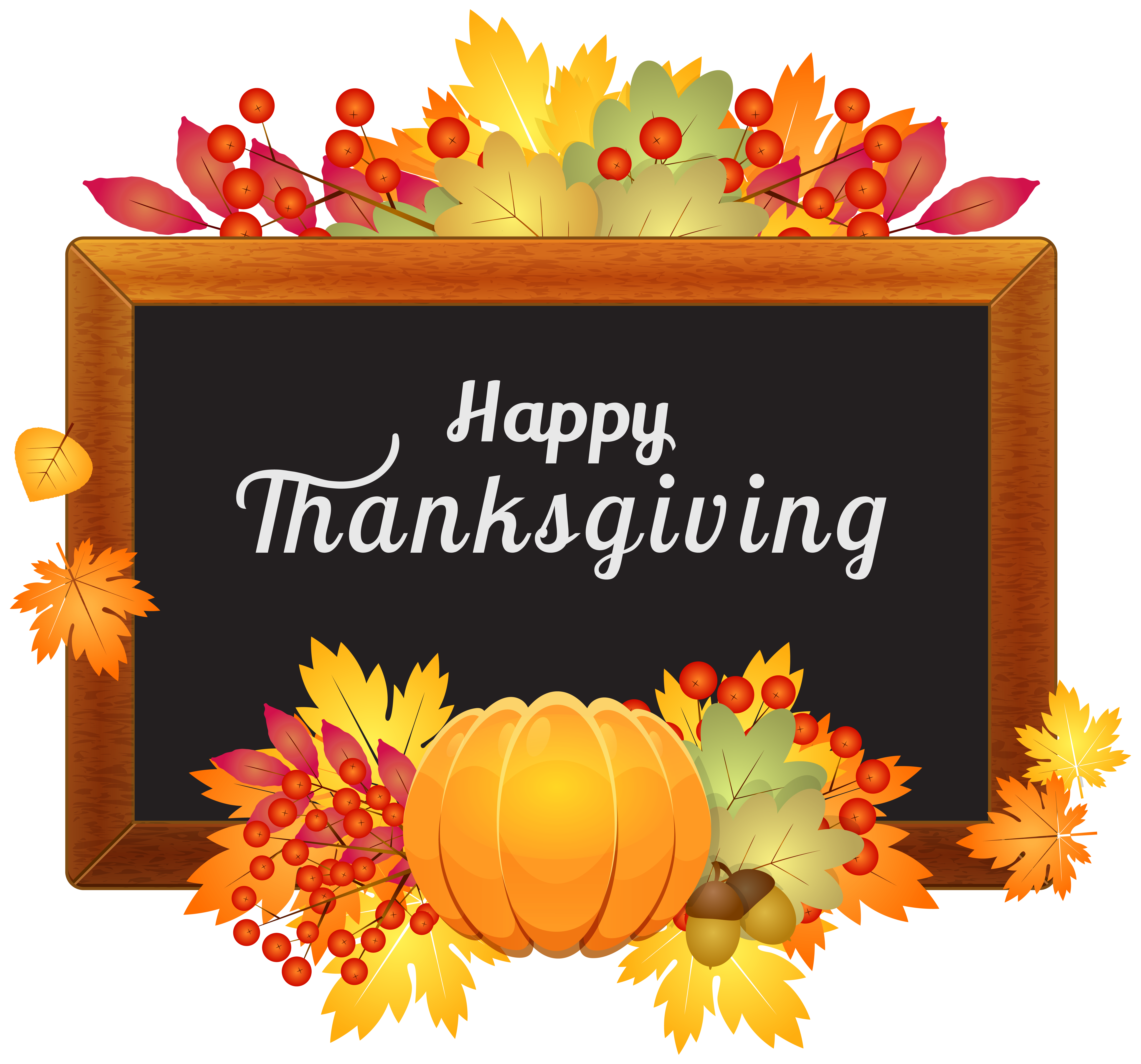 Happy Thanksgiving Decor PNG Clipart Image​-Quality Free Image and Transparent PNG Clipart