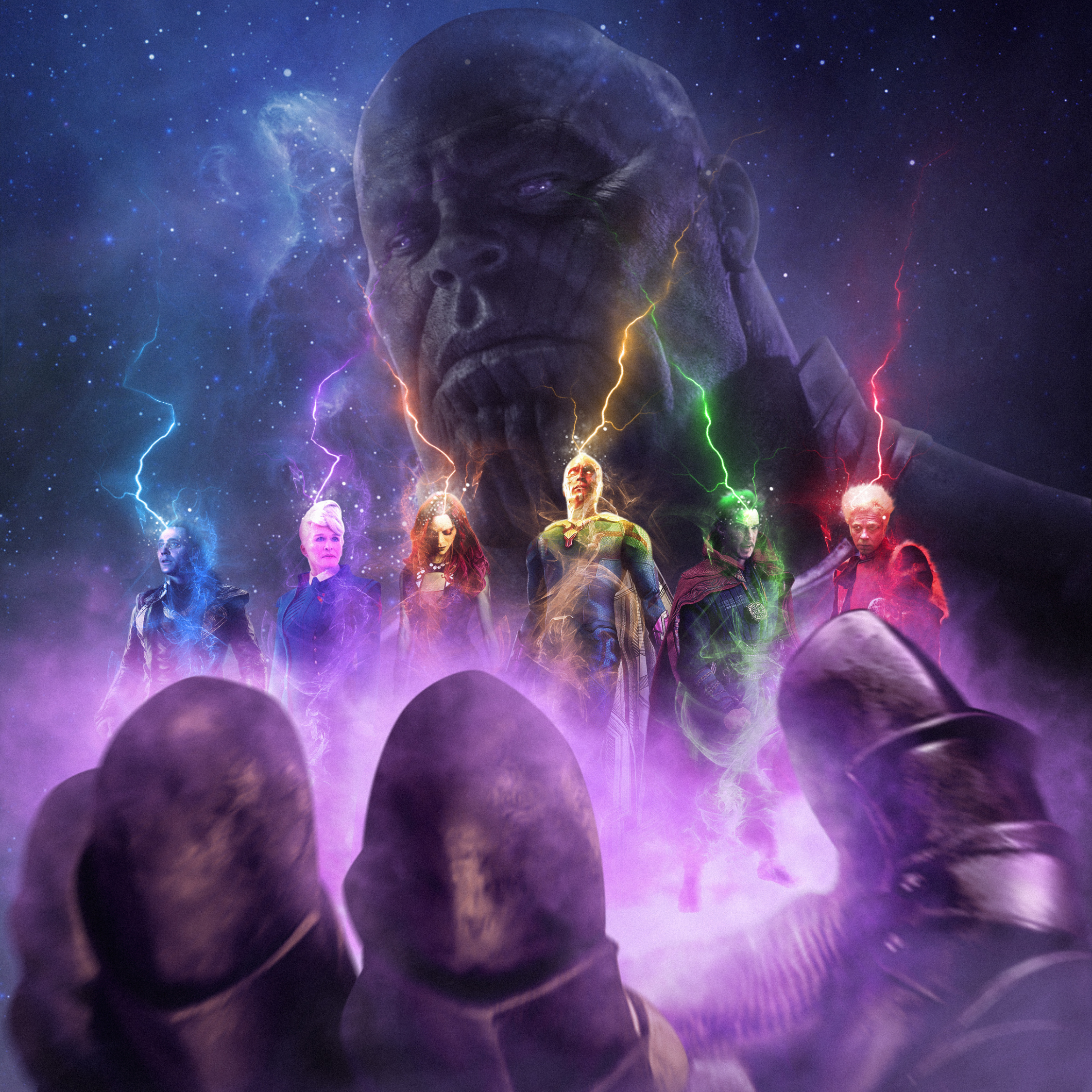 Download wallpaper 2248x2248 thanos, avengers: infinity war, fan art, ipad air, ipad air 2, ipad 3, ipad 4, ipad mini 2, ipad mini 3, 2248x2248 HD background, 15319