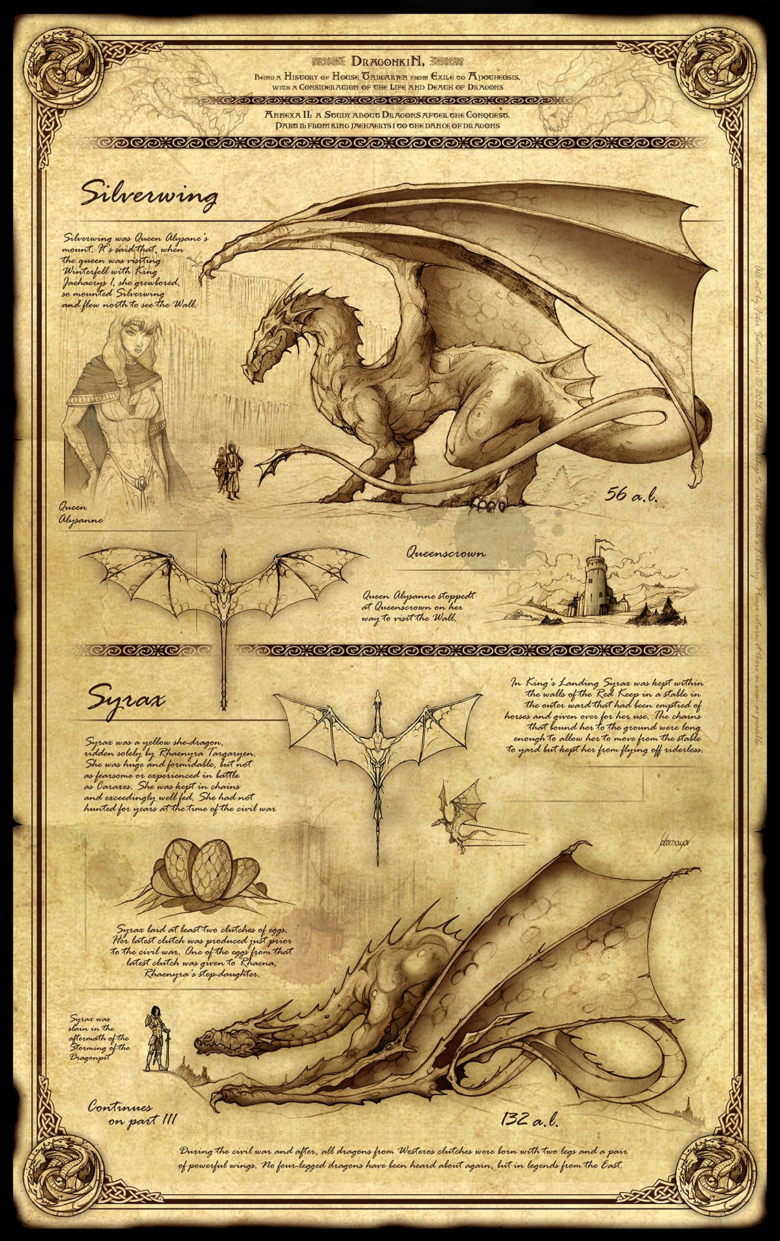 Dragonkin Part II and Syrax by Feliche. Mythical creatures art, Mythical creatures, Dragon artwork