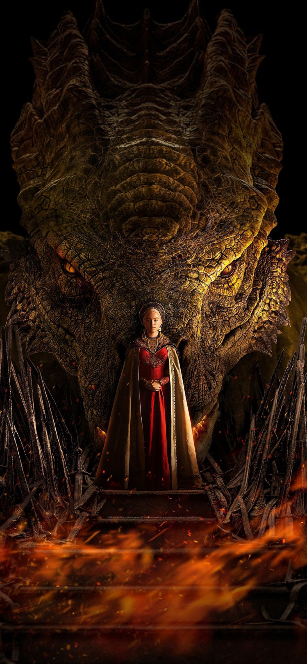 House of the Dragon Wallpaper 4K, Syrax, Rhaenyra Targaryen's dragon, Movies