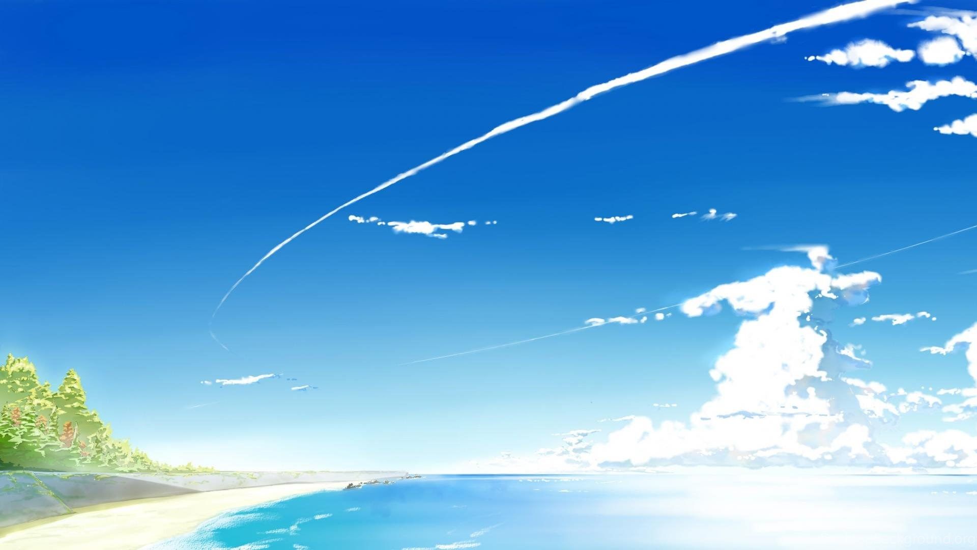 Anime Sea Wallpaper Free Anime Sea Background