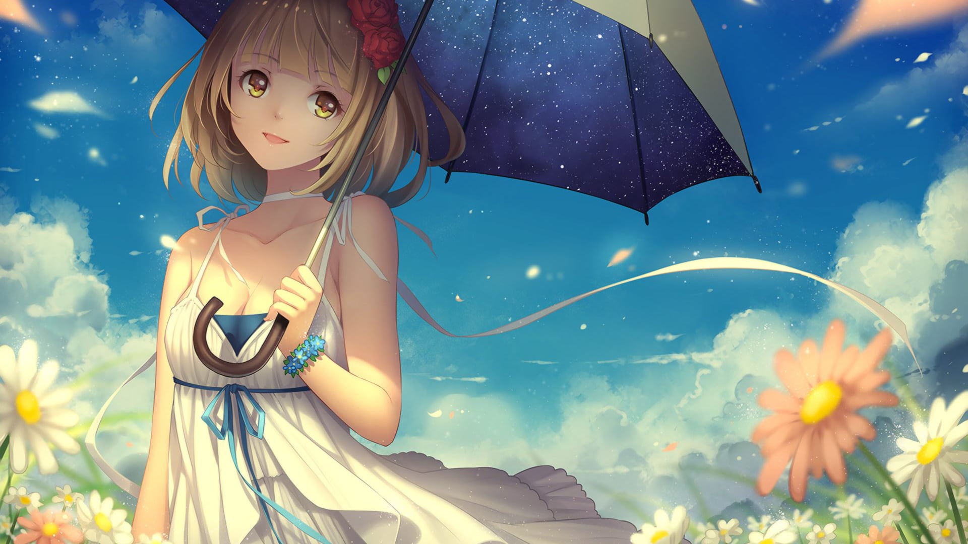 Anime Umbrella Girl Wallpapers Wallpaper Cave