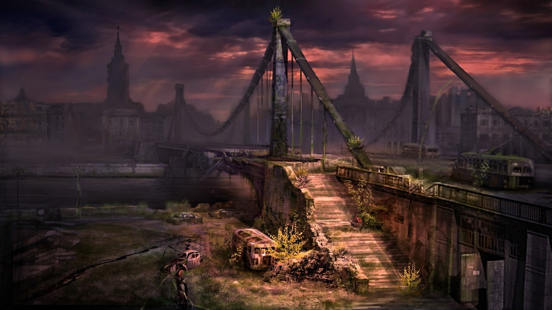 artwork, Apocalyptic, Destruction, Video games, City Wallpaper HD / Desktop and Mobile Background