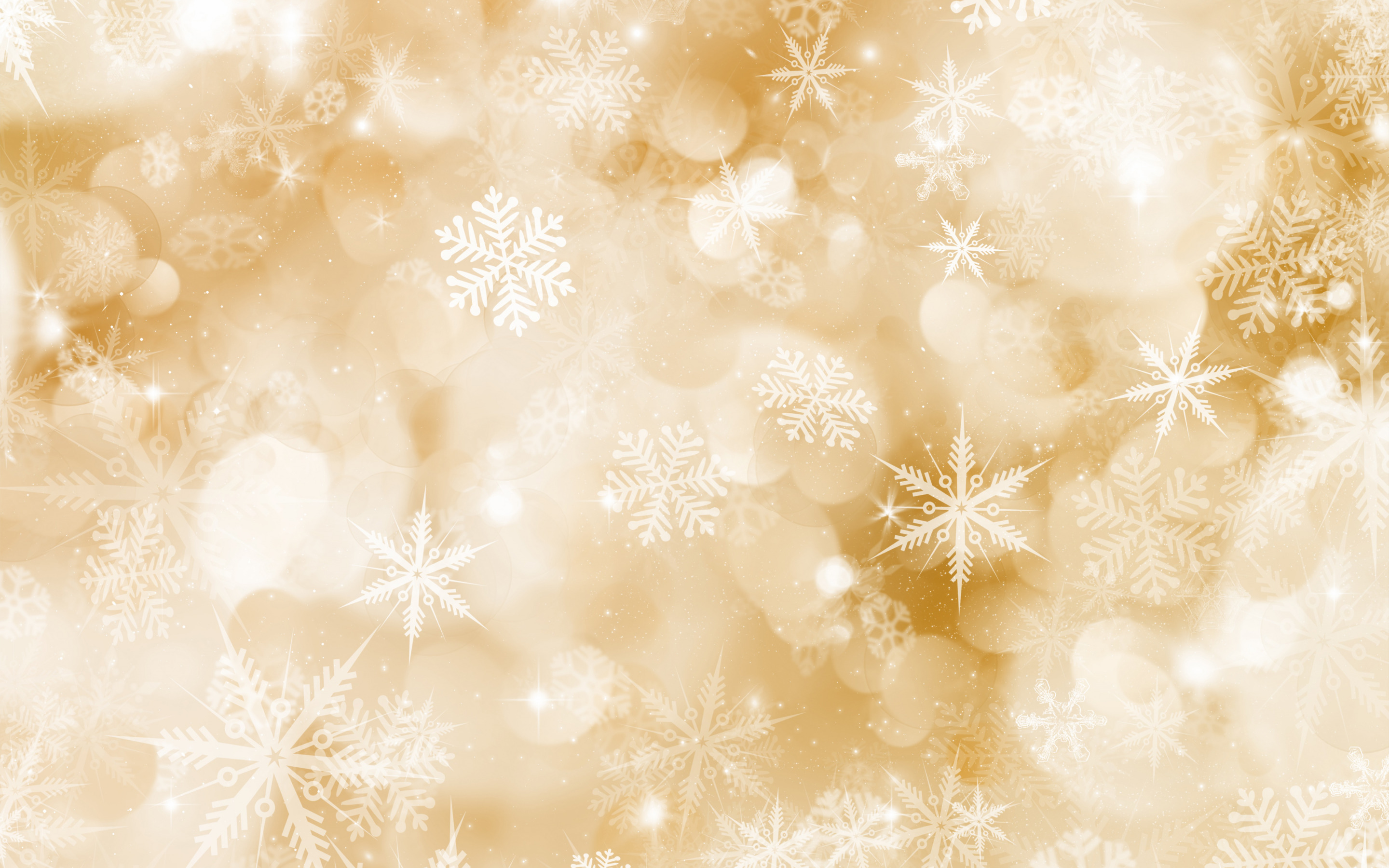 Download wallpaper Gold winter texture, winter background, texture with snowflakes, winter glitter texture, golden snowflakes, Christmas texture for desktop with resolution 2880x1800. High Quality HD picture wallpaper