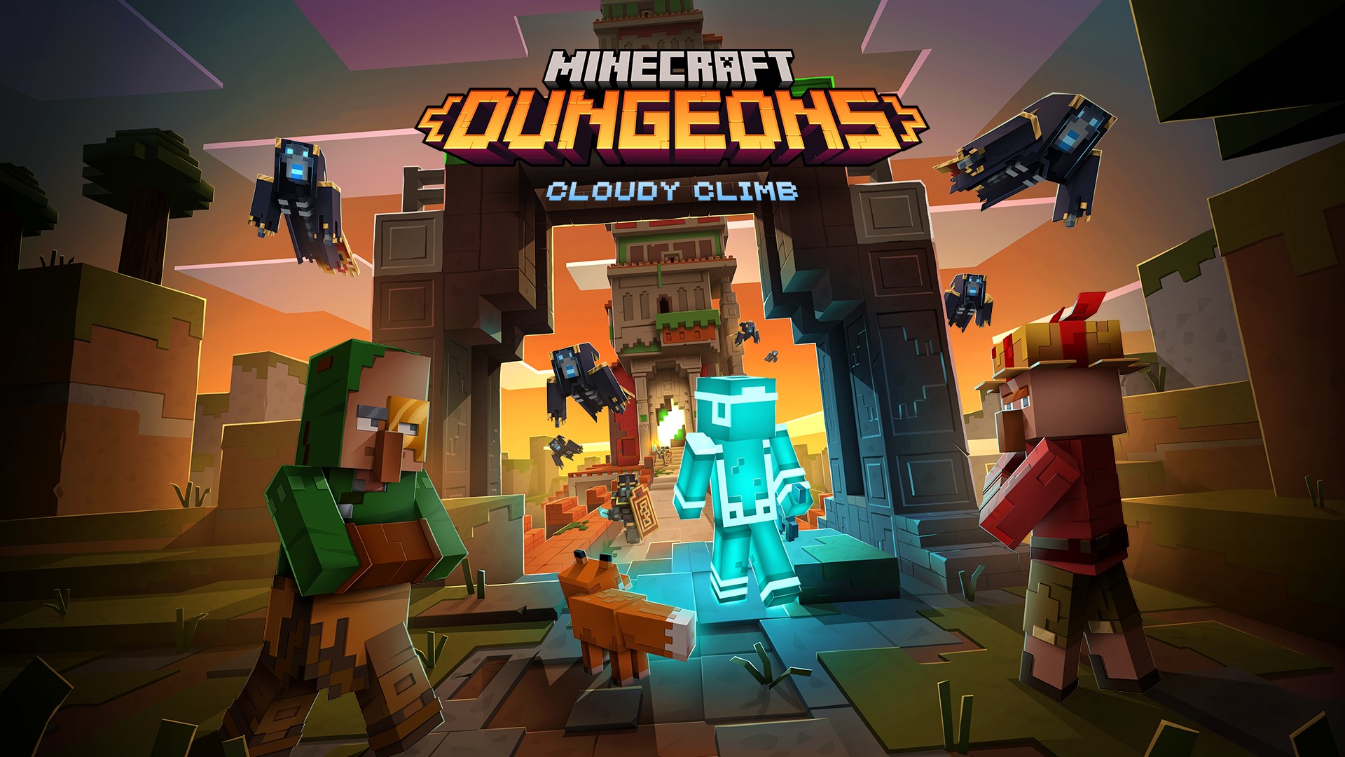 Minecraft Dungeons First Seasonal Adventure is Here with the Free Cloudy Climb Update