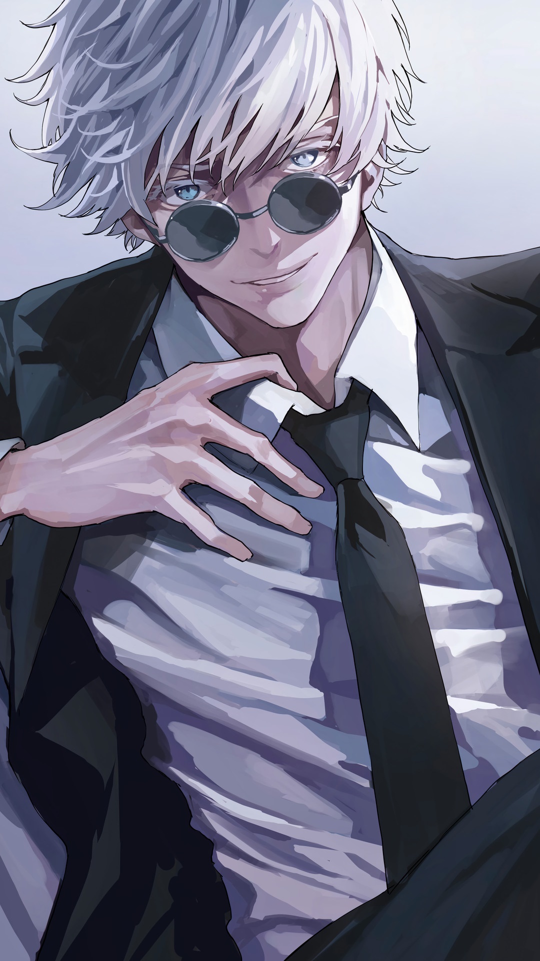 Jujutsu Kaisen, Anime, Satoru Gojo, Sunglasses, Full HD phone wallpaper Gallery HD Wallpaper