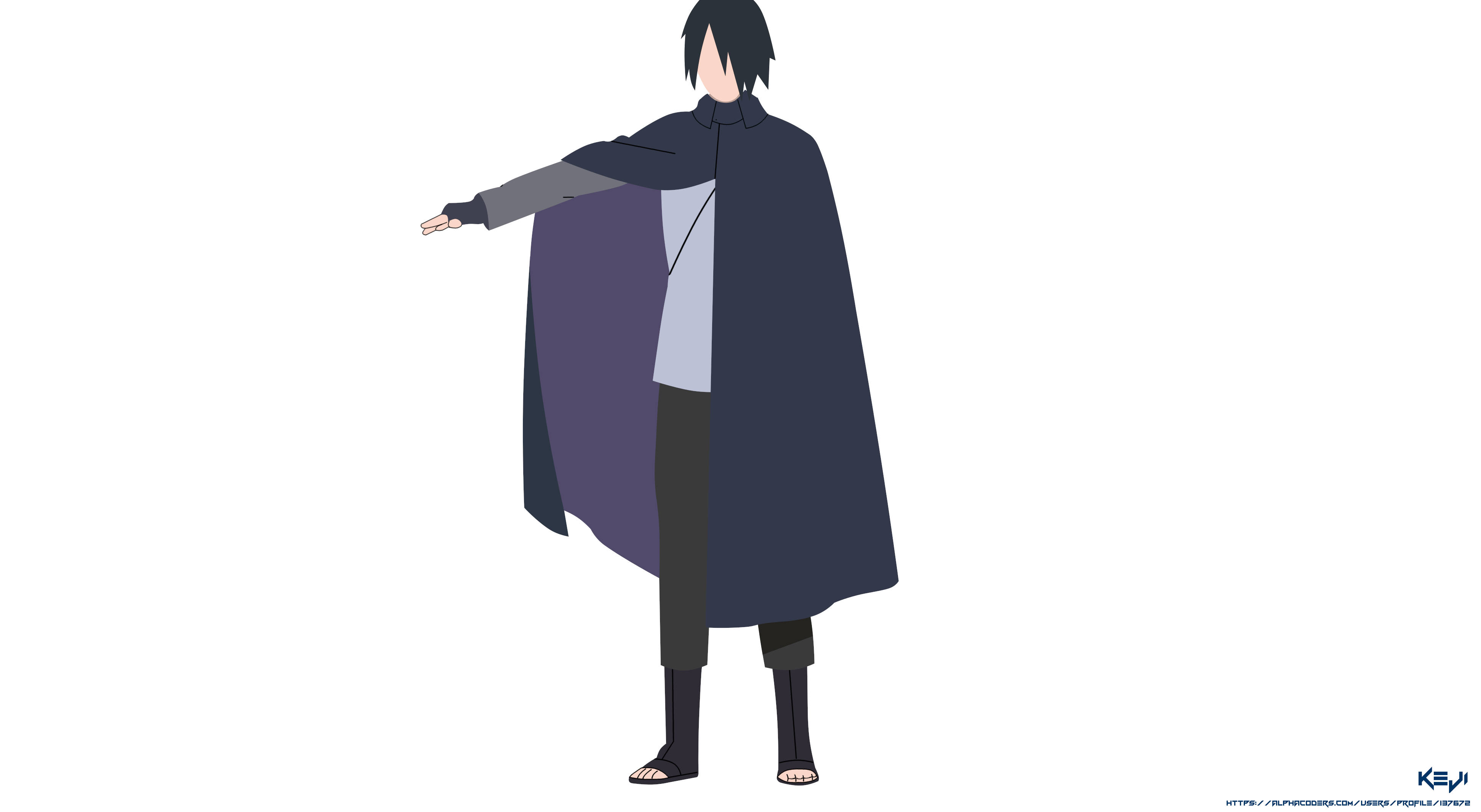 Download Sasuka Uchiha 4k Vector Art Wallpaper