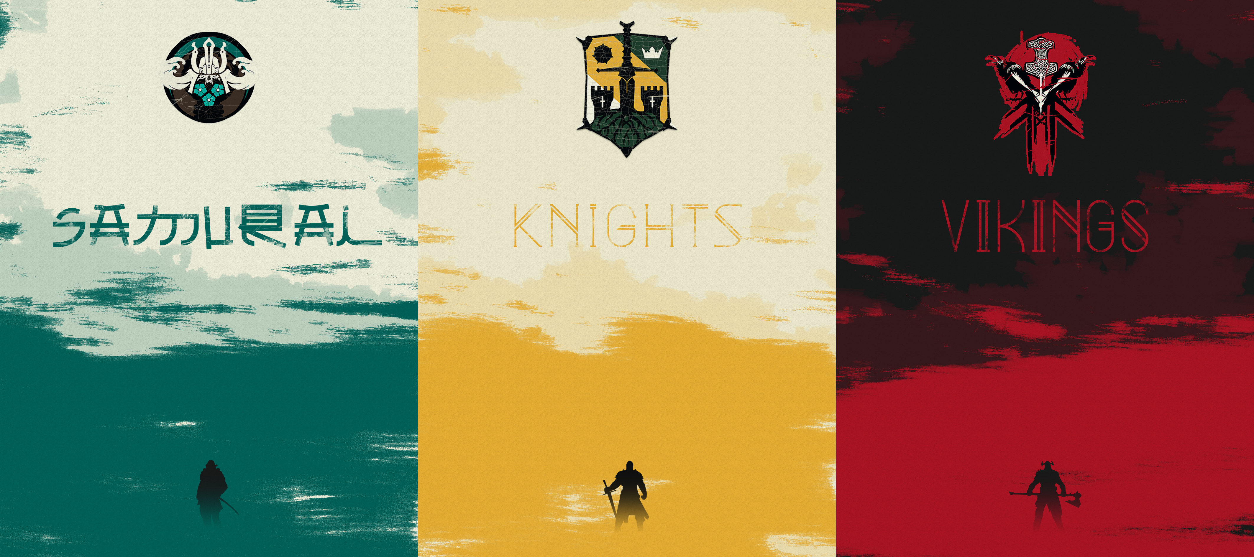 Minimalist For Honor faction posters