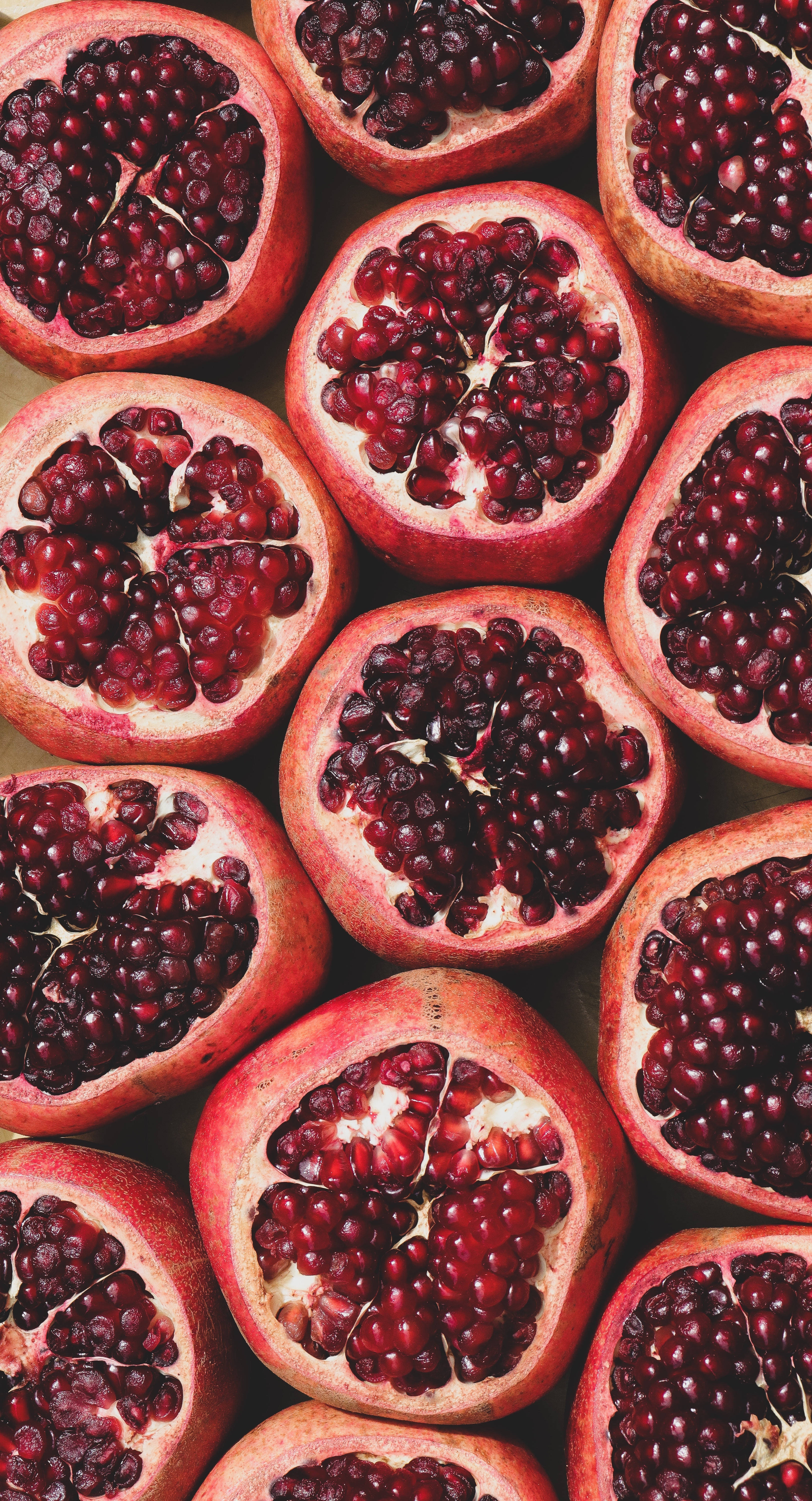 Download Ripe Red Pomegranate Fruit Wallpaper