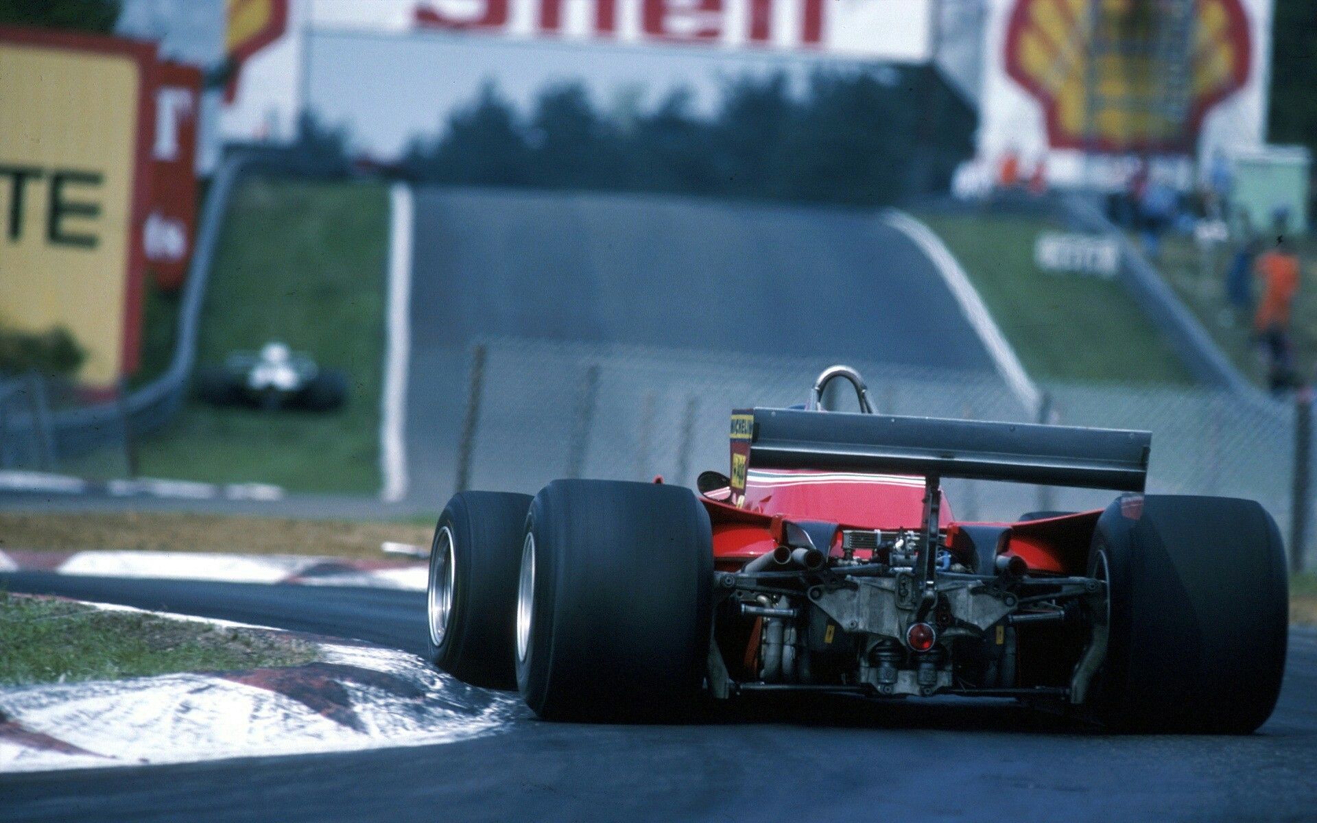 Formula One Race. Rennwagen, Ferrari, Auto motor sport
