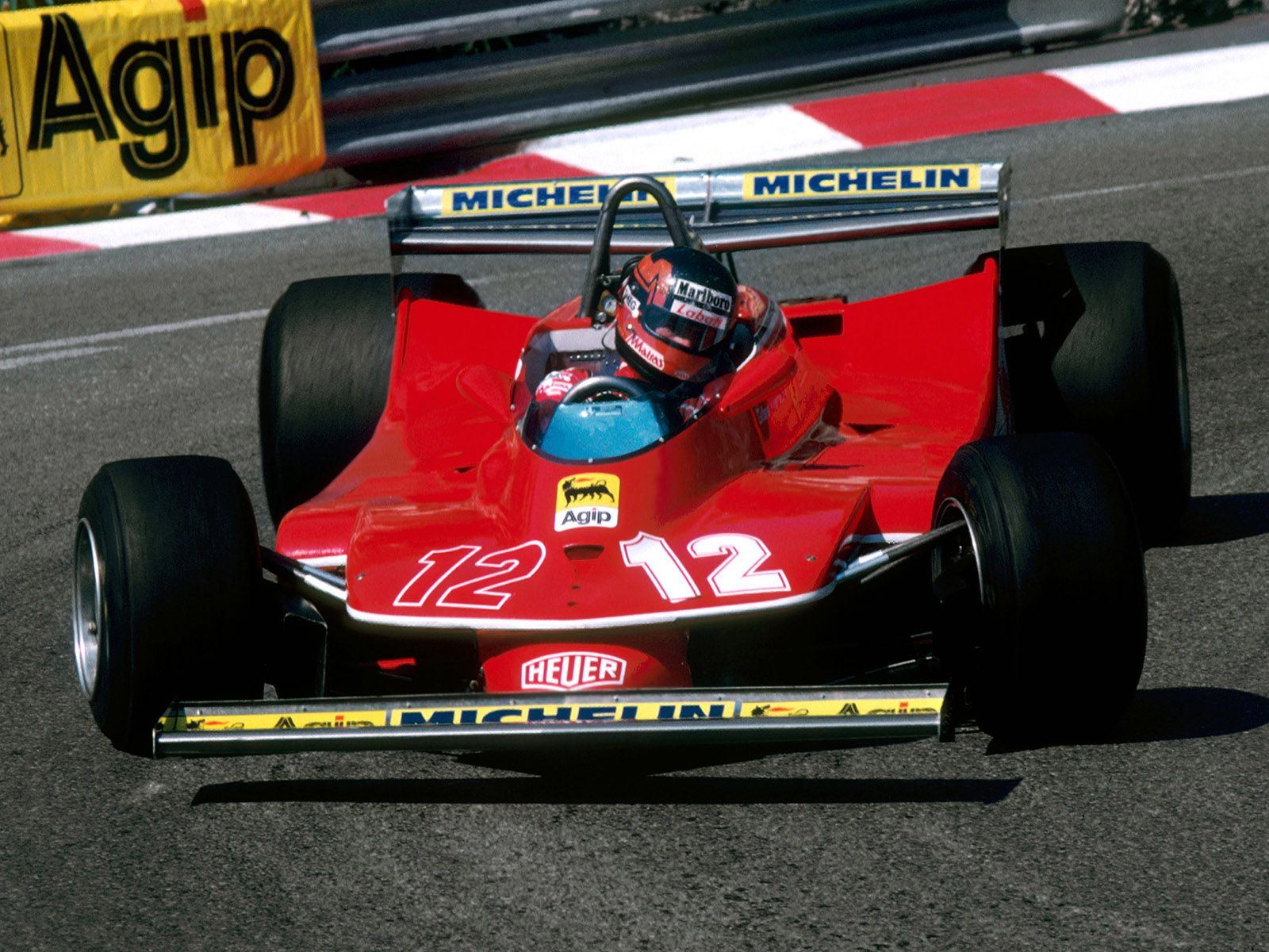 Gilles Villeneuve su Ferrari 312T4 GP Monaco 1979. レースカー, 自動車レース, モナコ