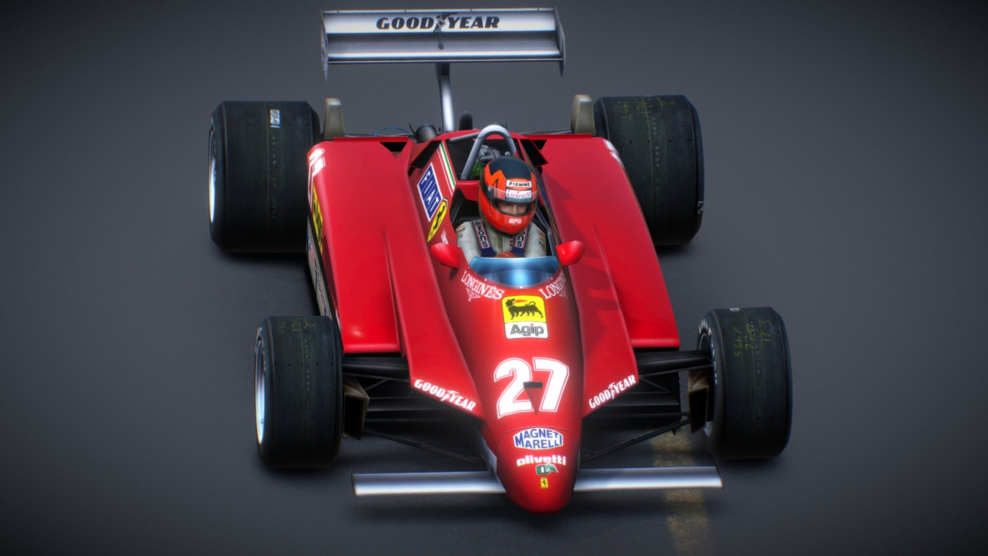 Ferrari 126C2 Gilles Villeneuve Belgium GP 1982 Model By Sunny78 [1070af7]