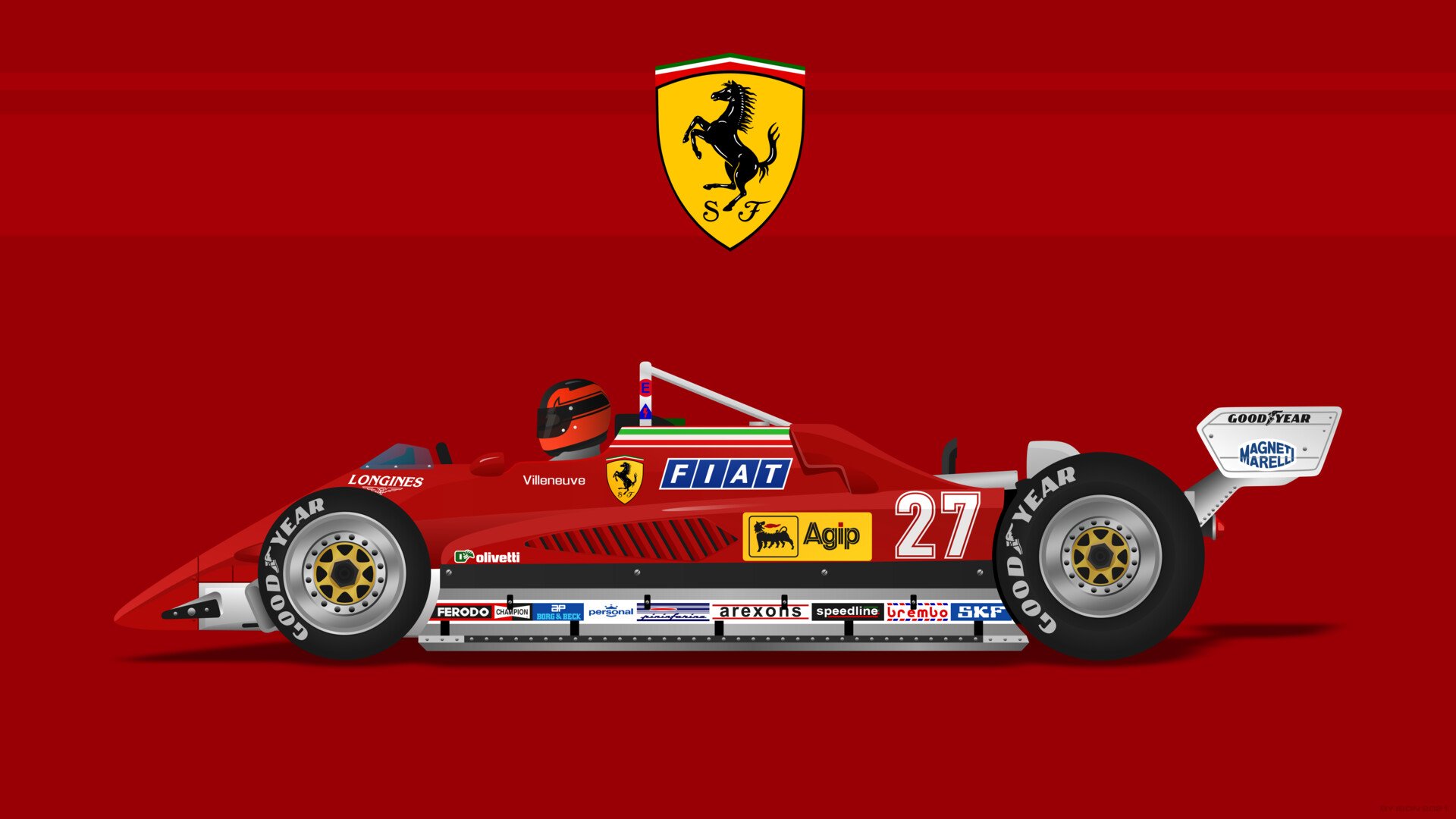 Ferrari 126 C2 1982 Gilles Villeneuve