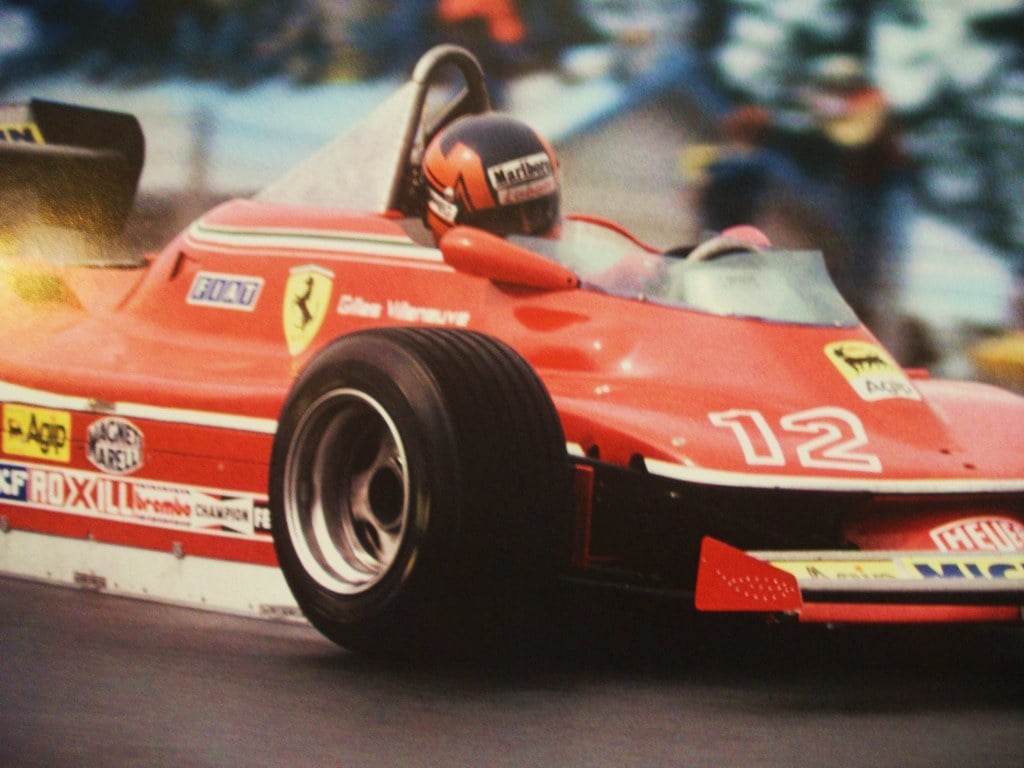 Gilles Villeneuve in the Ferrari 312T3. Gilles Villeneuve i