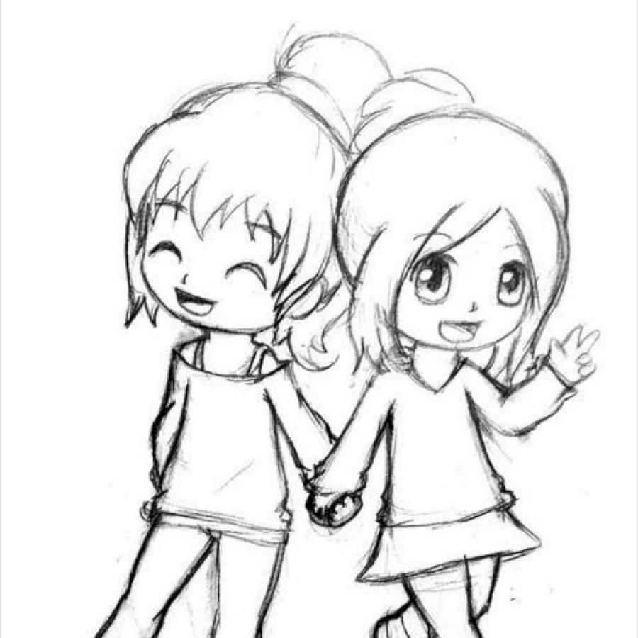 Friendship Day Drawing Easy Step by step Two girl easy Drawing - video  Dailymotion