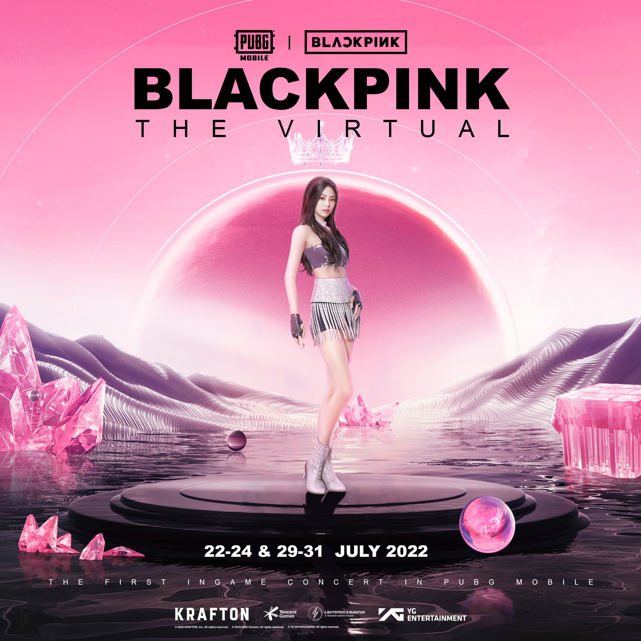 BLACKPINK MOBILE 2022 In Game Concert: THE VIRTUAL (Individual + Group Teaser Posters)