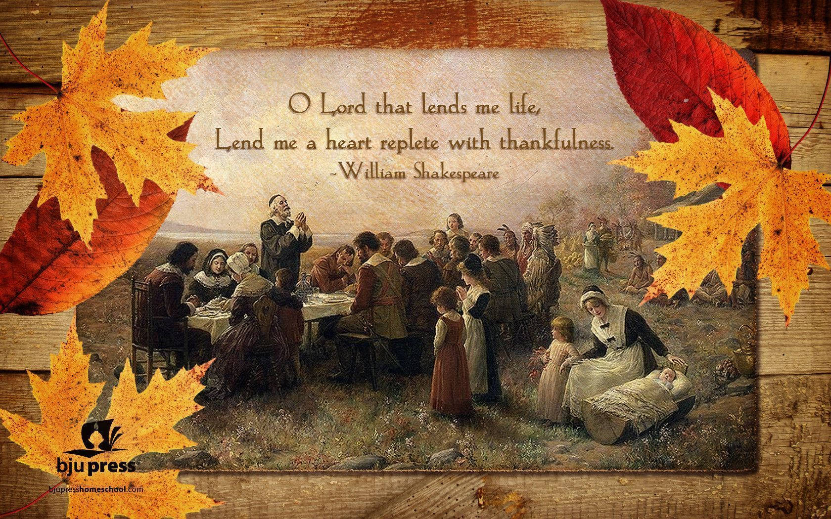 Download Fall Thanksgiving Card Wallpaper