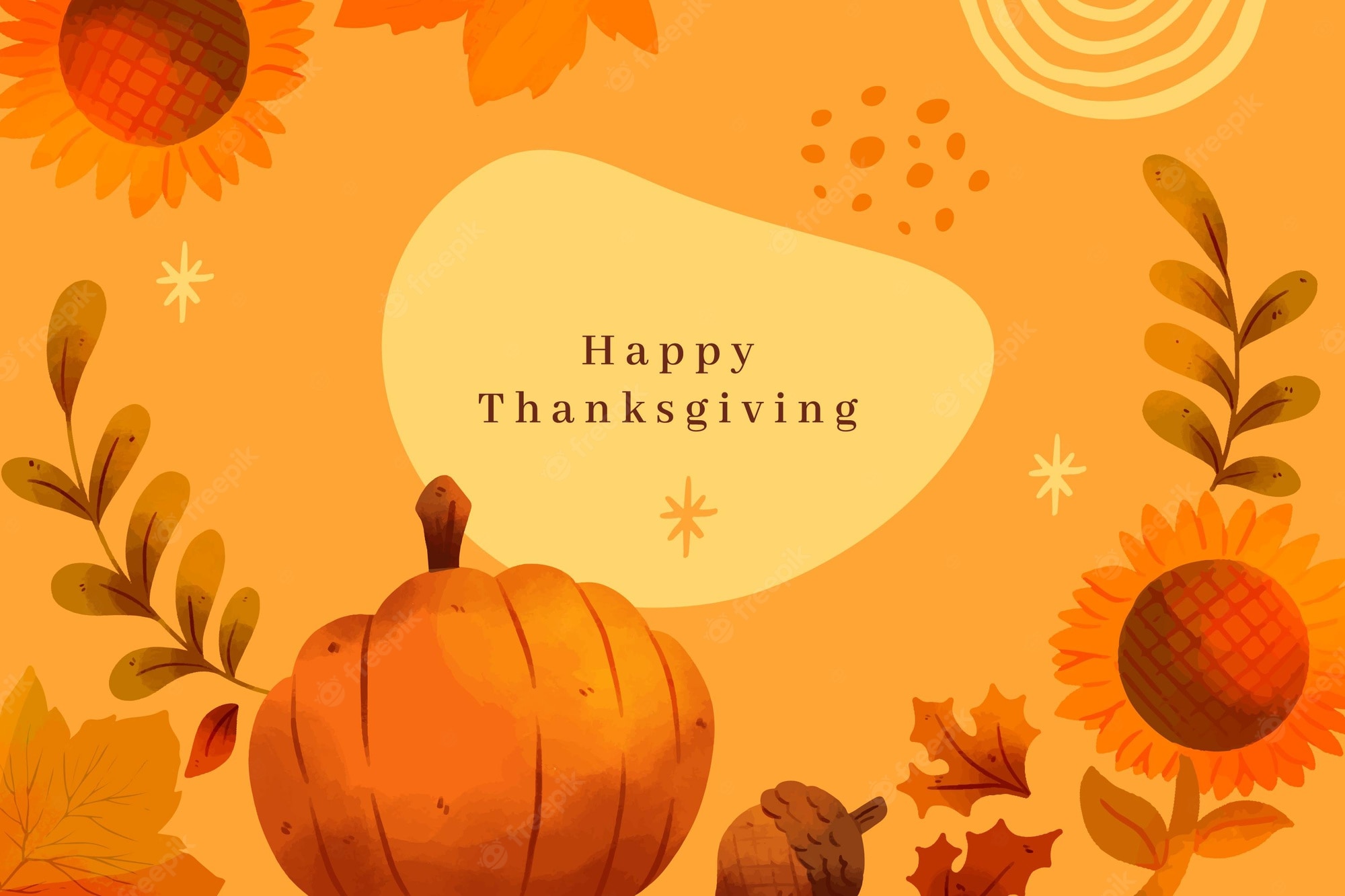 Watercolor thanksgiving background Image. Free Vectors, & PSD