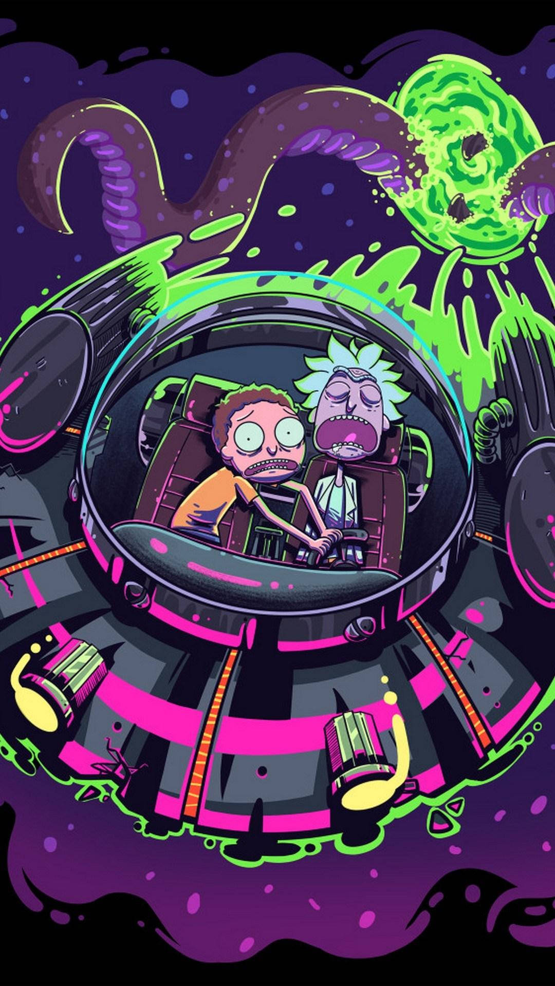 Download Drippy Rick And Morty Wallpaper
