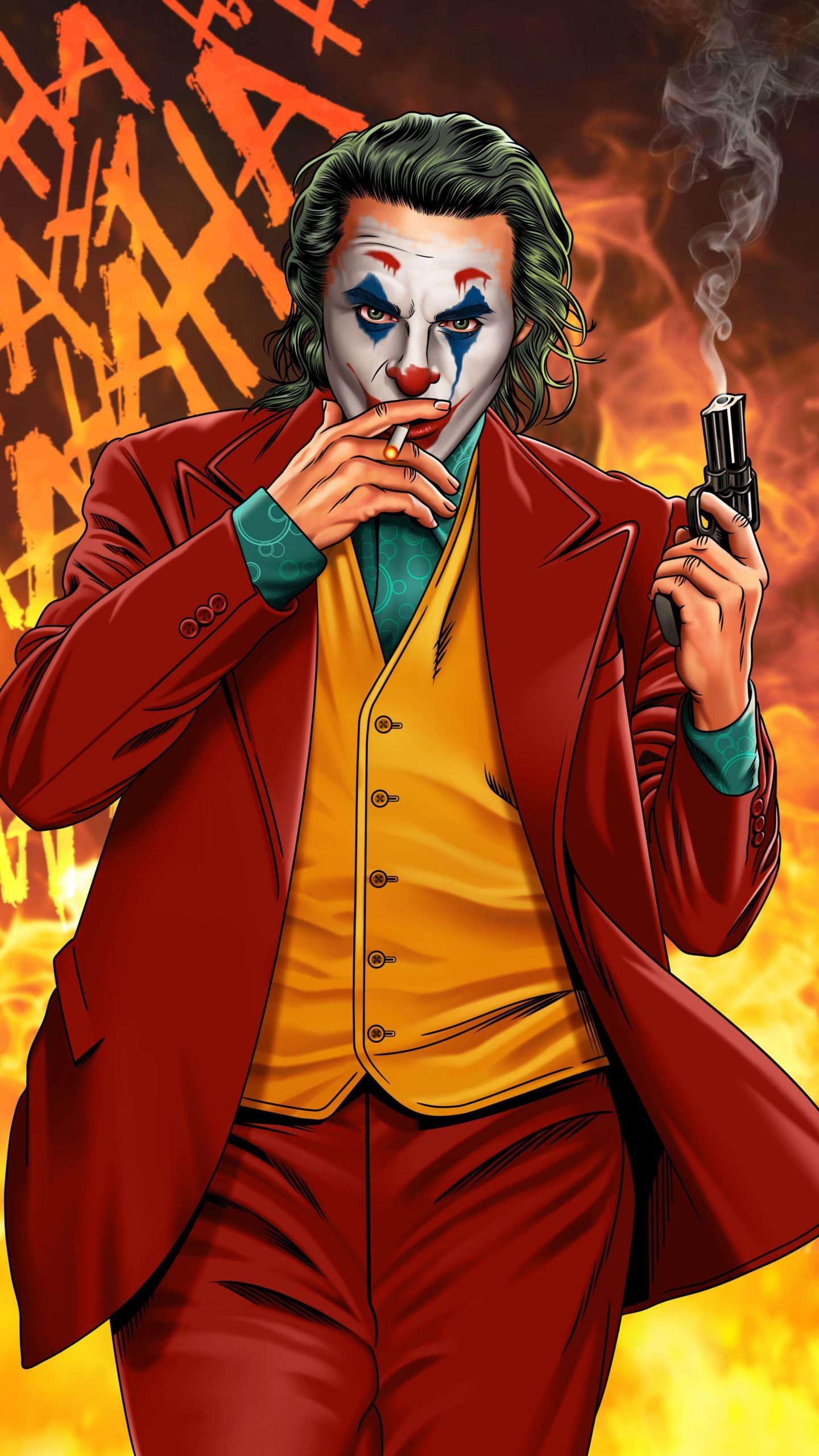 Joker Smoking Wallpaper Cigarette Smoking Background