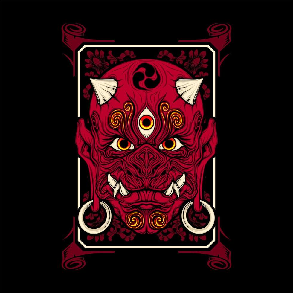 japanese oni mask