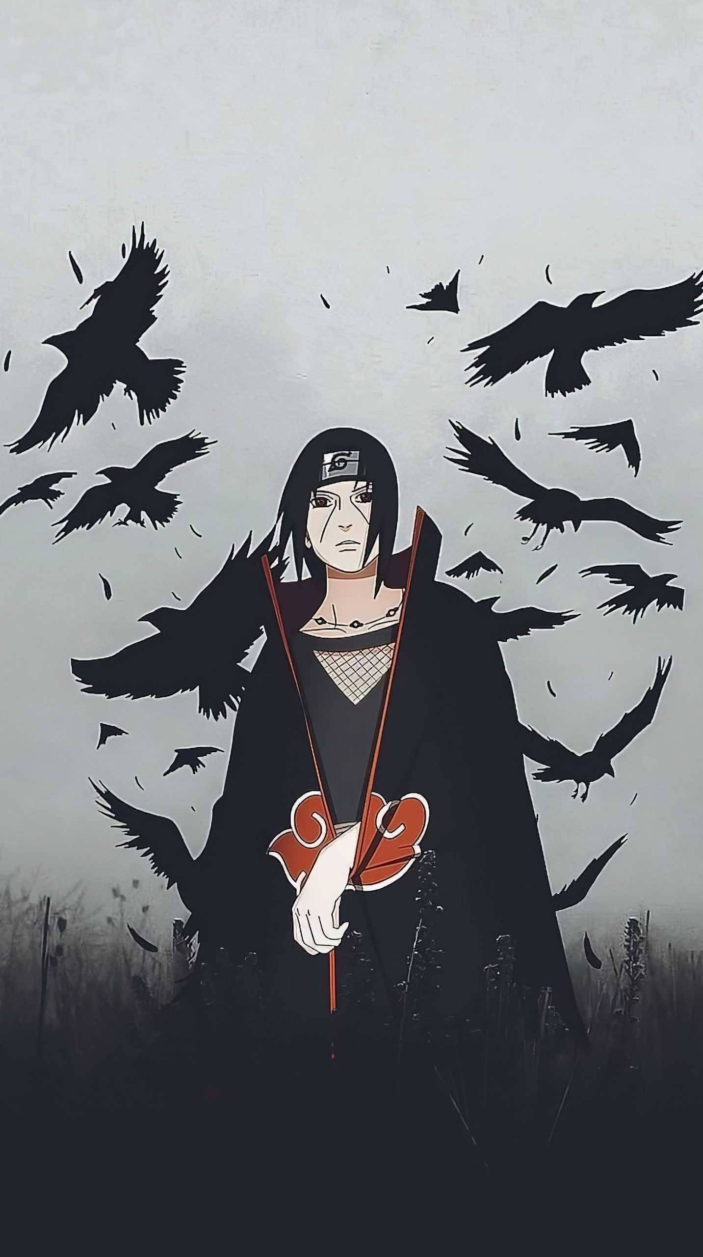 Download Itachi Uchiha And Crows Wallpaper