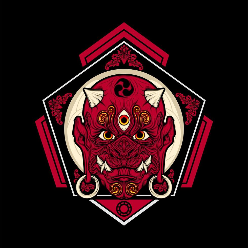 japanese oni mask
