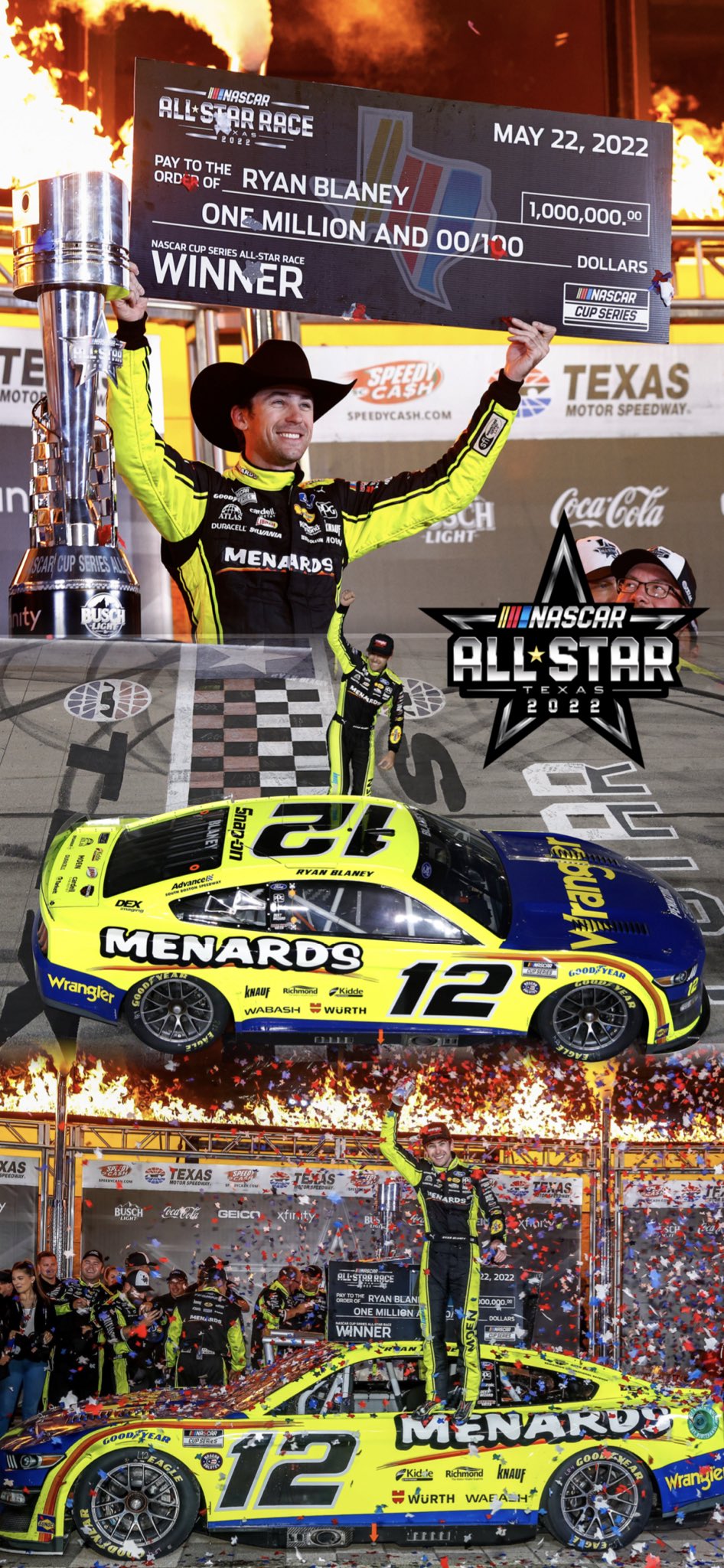 NASCAR Wallpaper Blaney thought he won the All Star Race before learning it was not over. With a little controversy, Blaney was still able to net $1 million on